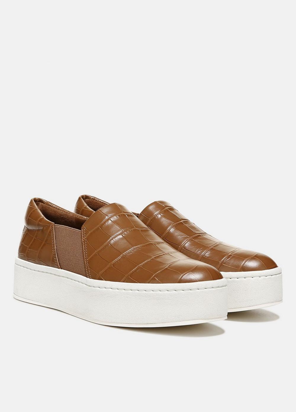 Warren Croc Embossed Leather Sneaker