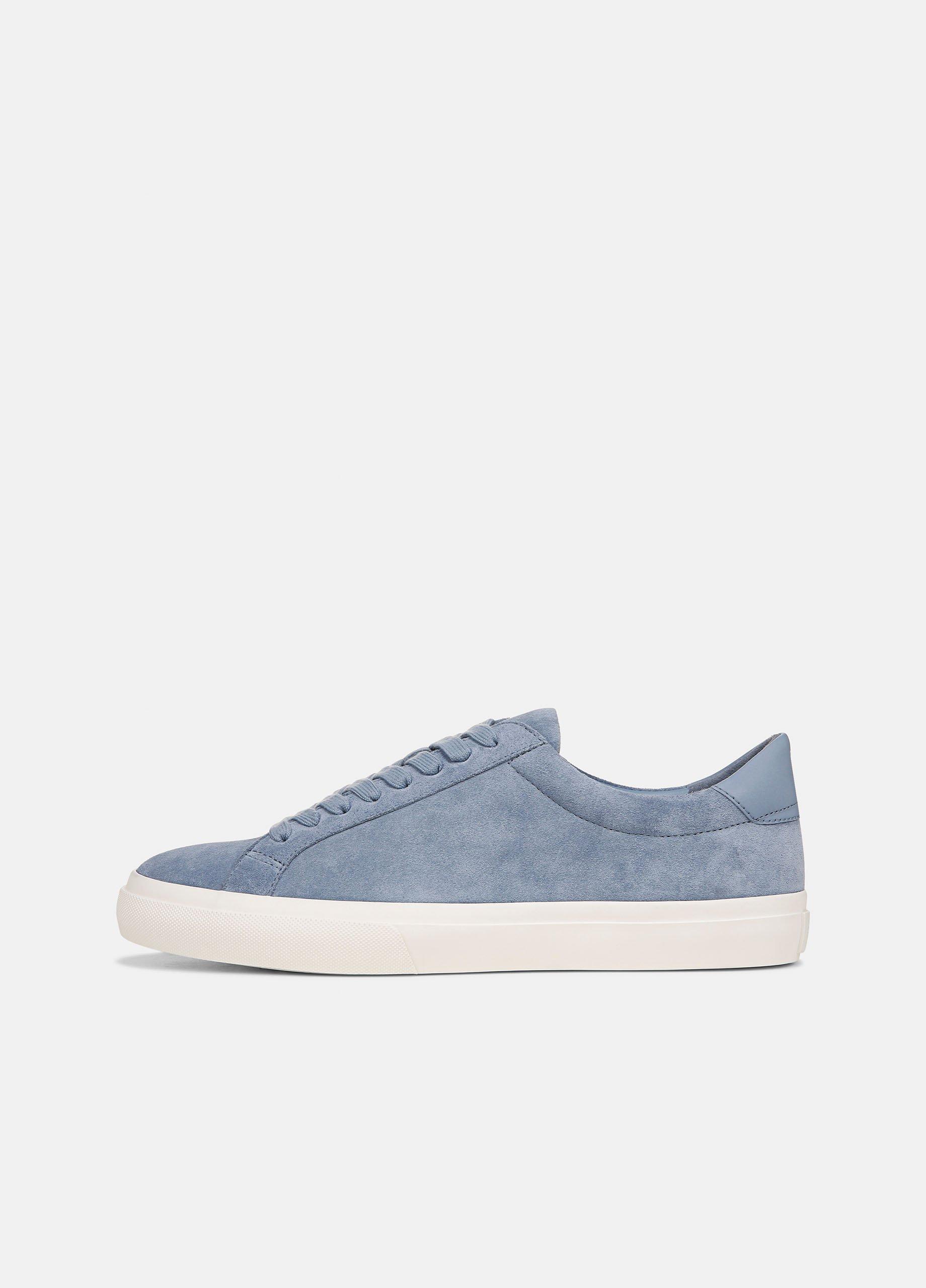 Fulton Suede Sneaker, Surf Blue, Size 12 Vince