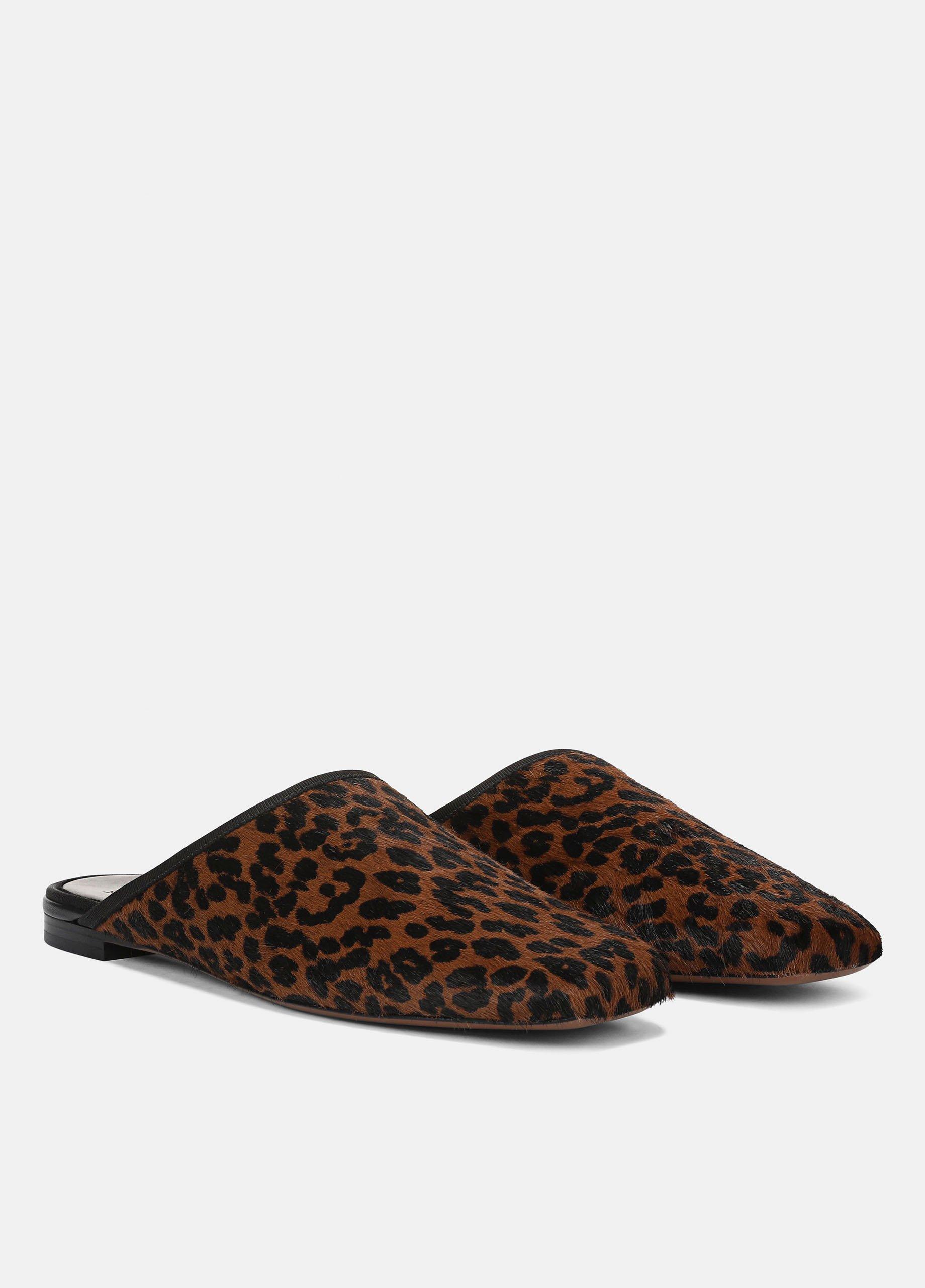 Dakota Leopard-Print Calf Hair Mule image number 1