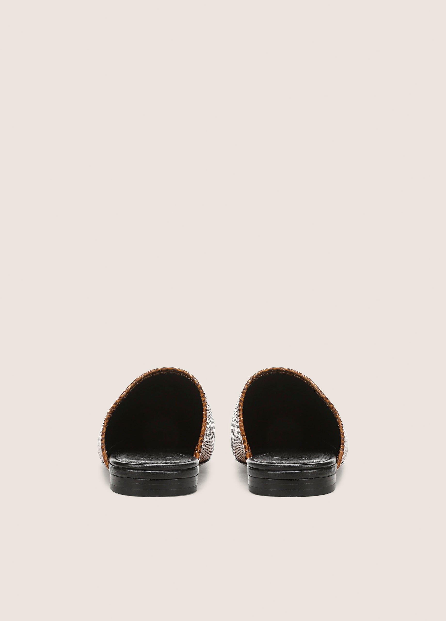 Dakota Snakeskin-Embossed Leather Mule image number 2