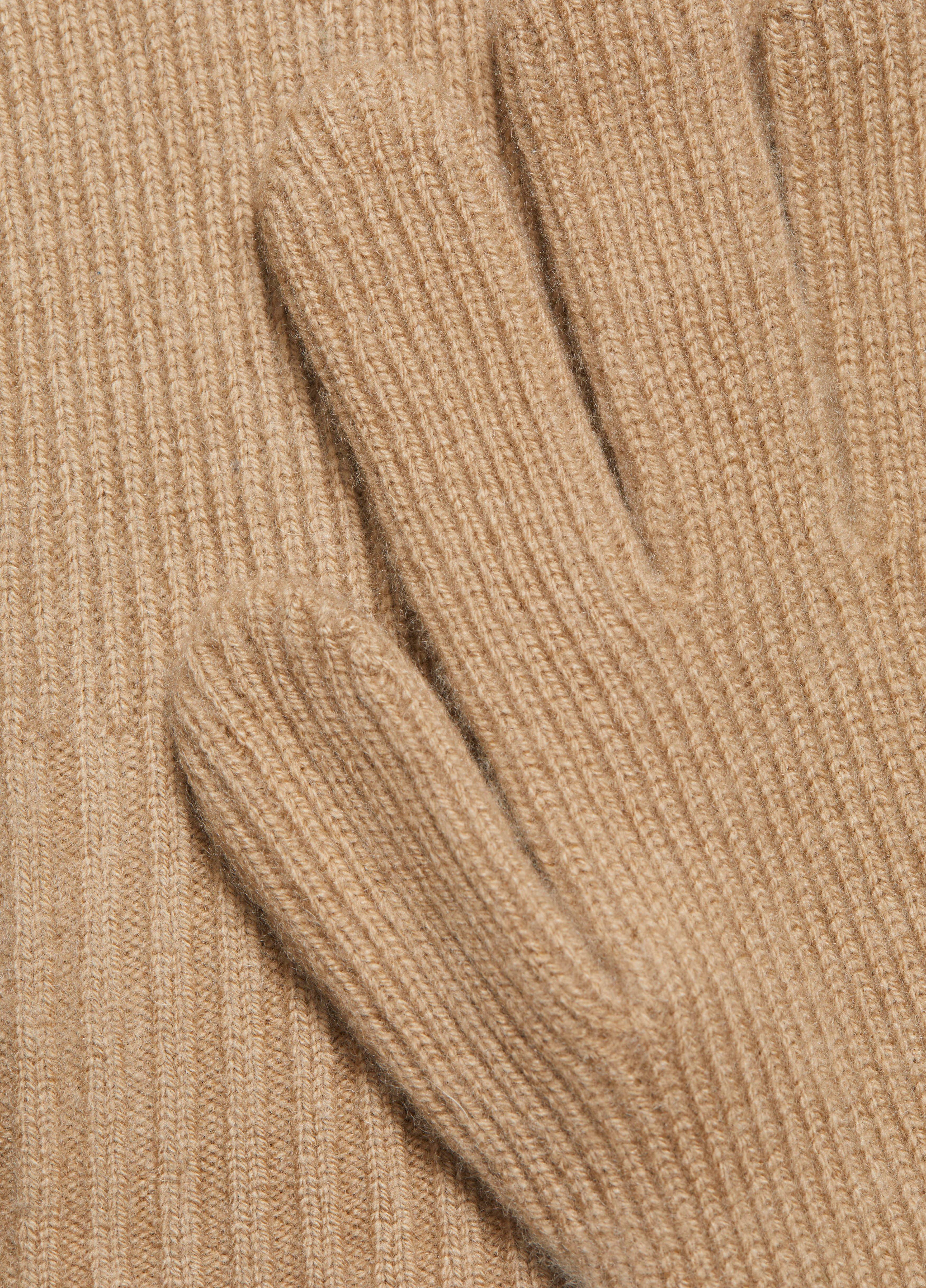 Wool-Cashmere Shaker-Stitch Glove image number 1