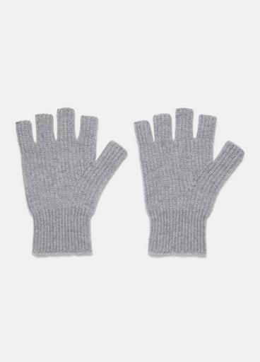 Plush Cashmere Rib-Knit Fingerless Glove image number 0