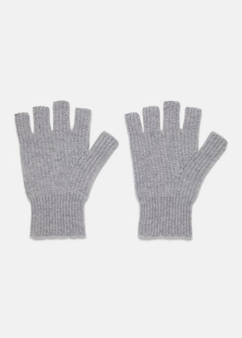 Plush Cashmere Rib-Knit Fingerless Glove