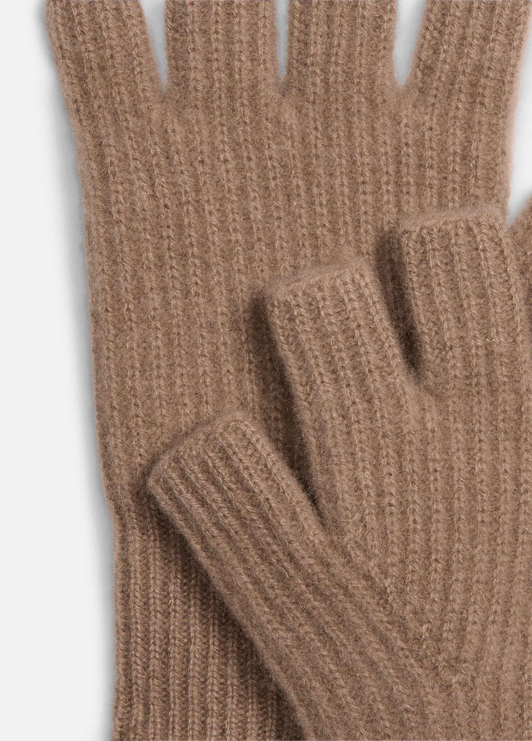 Plush Cashmere Rib-Knit Fingerless Glove image number 1