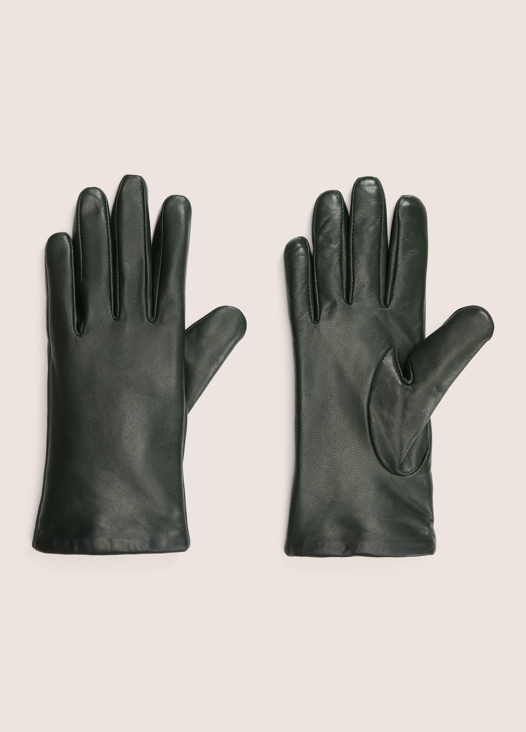 Cashmere-Lined Short Leather Glove image number 0