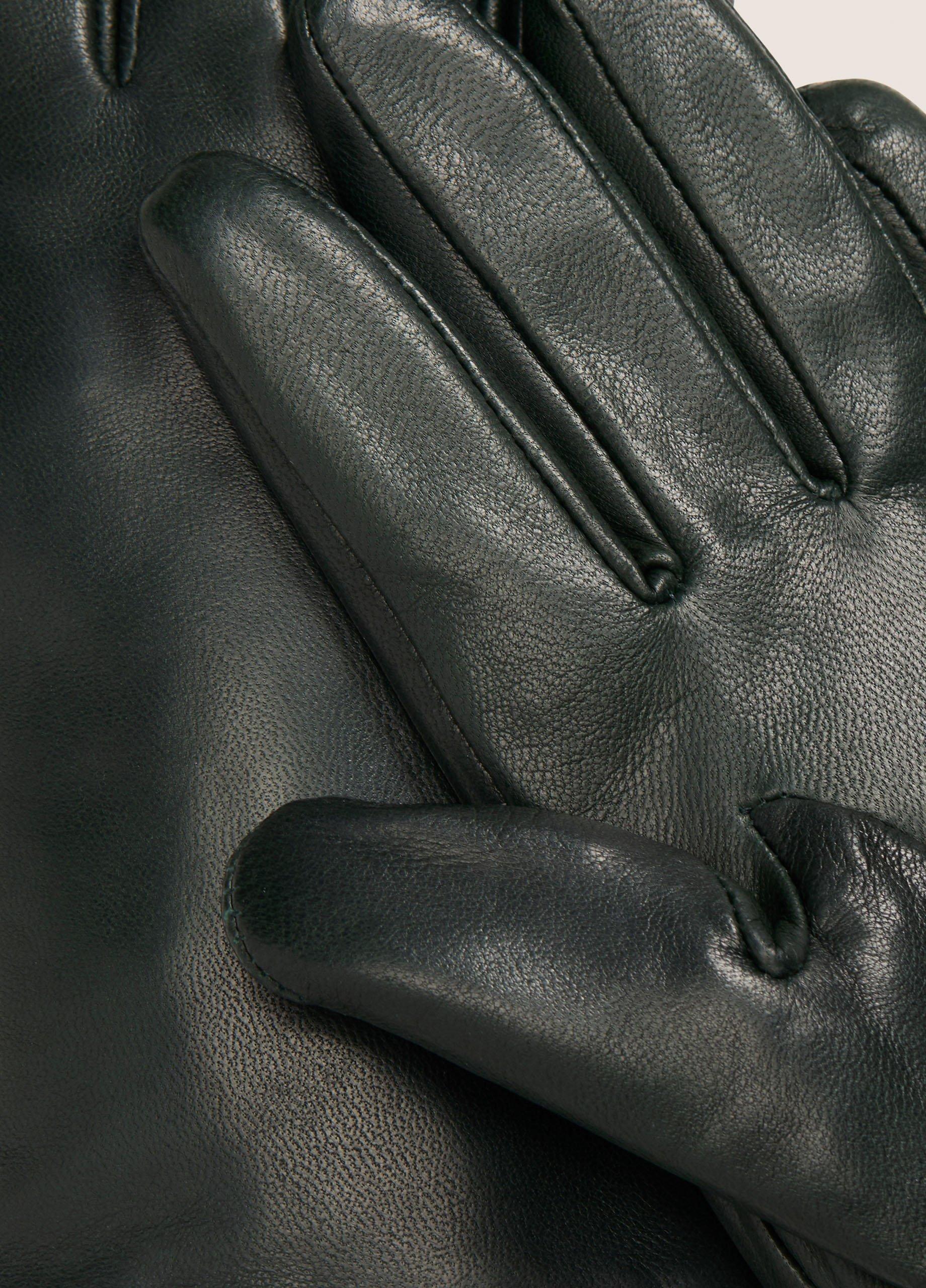 Cashmere-Lined Short Leather Glove image number 1