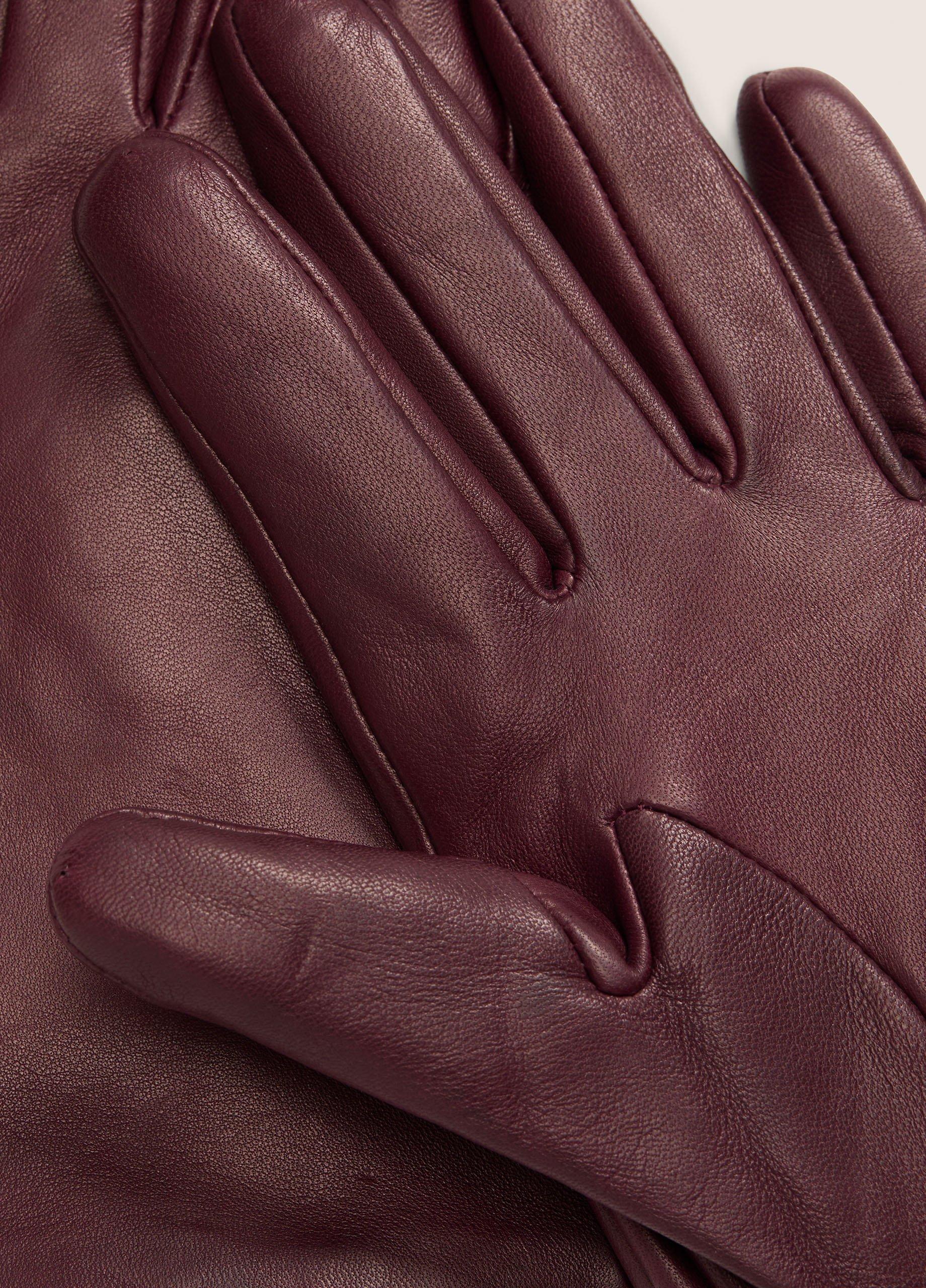 Cashmere-Lined Short Leather Glove image number 1