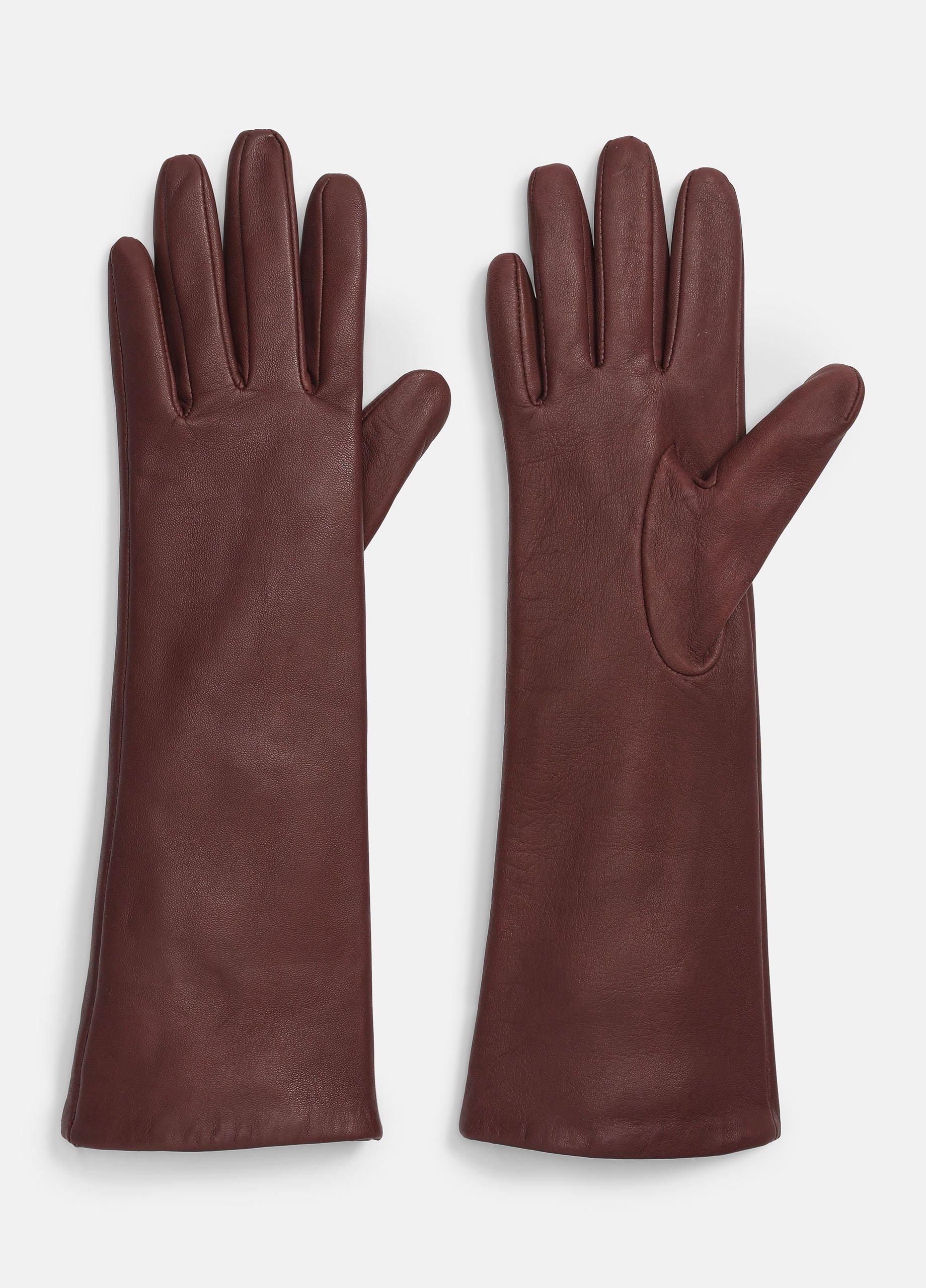 Cashmere-Lined Medium Leather Glove image number 0