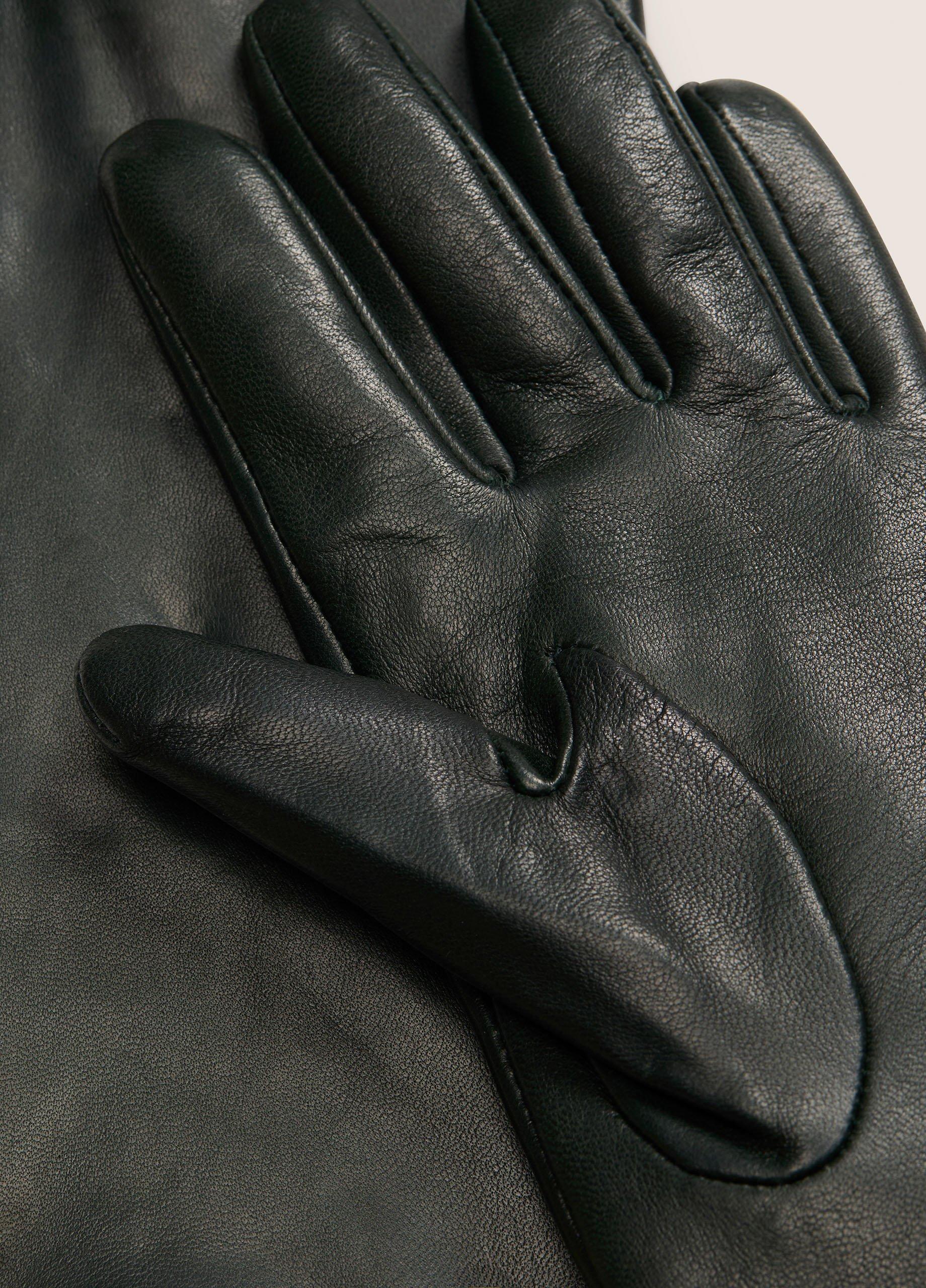 Cashmere-Lined Medium Leather Glove image number 1