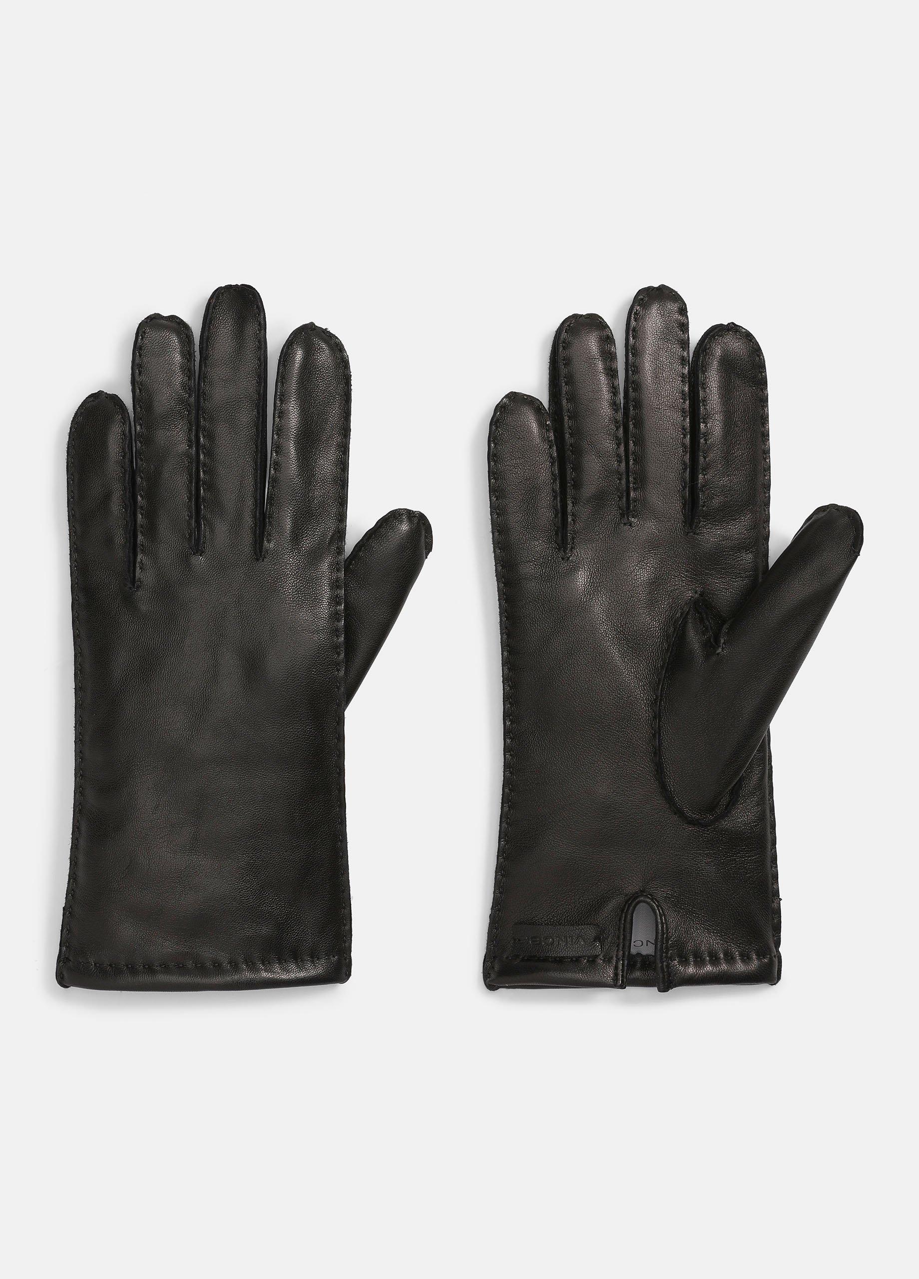 Cashmere-Lined Leather Driving Glove image number 0