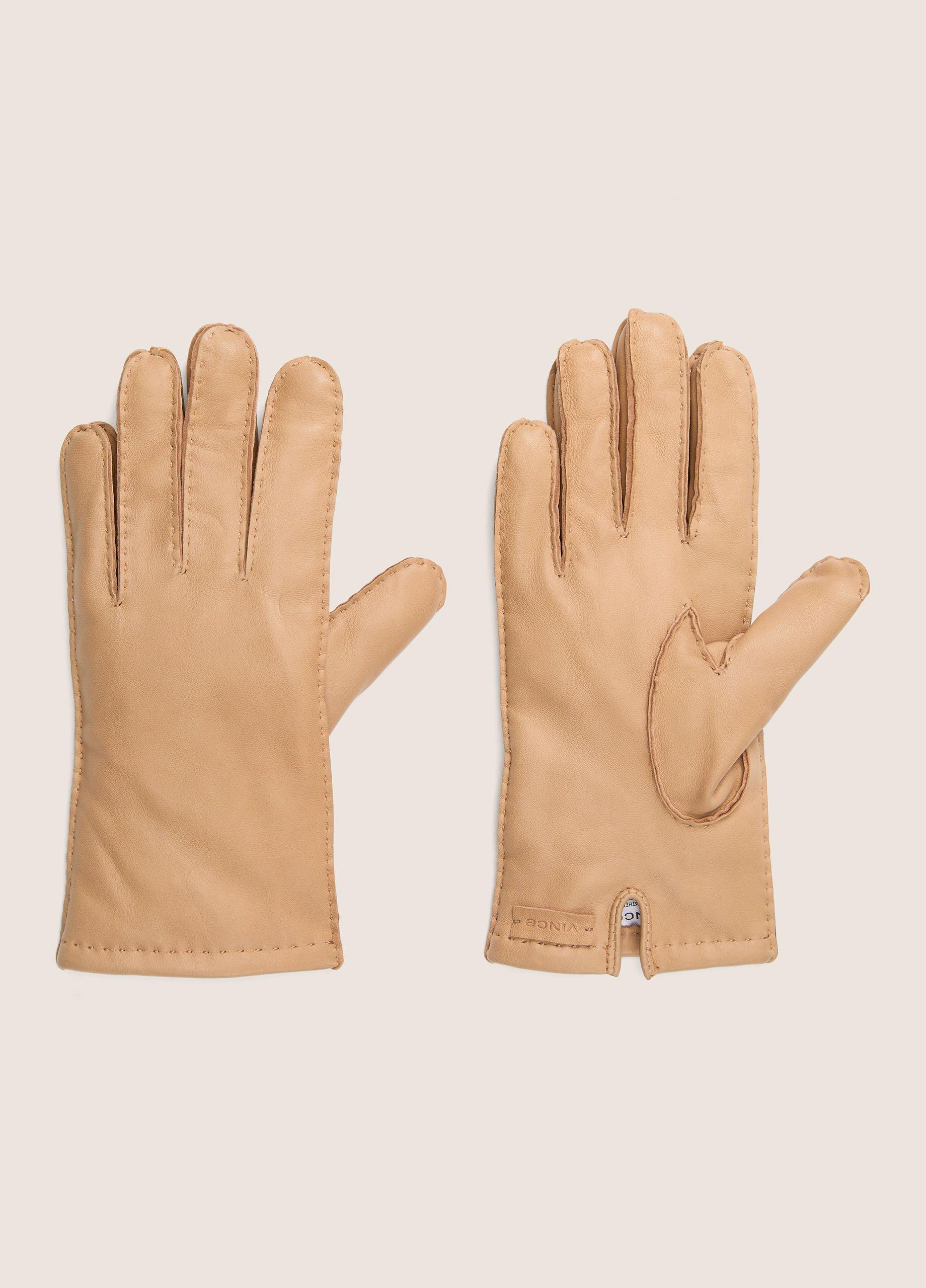 Cashmere-Lined Leather Driving Glove image number 0