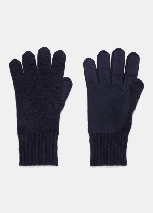 Plush Cashmere Glove with Suede Palm
