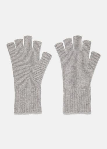 Wool-Cashmere Rib-Knit Fingerless Glove image number 0