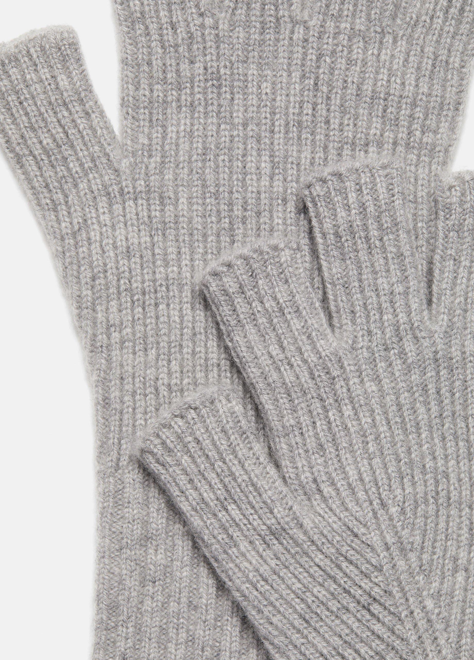 Wool-Cashmere Rib-Knit Fingerless Glove in Gloves | Vince
