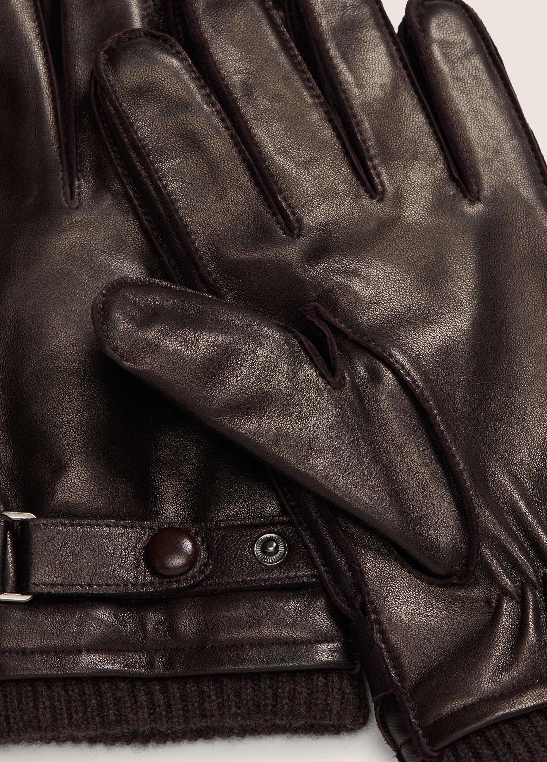 Leather Wrist-Strap Glove image number 1
