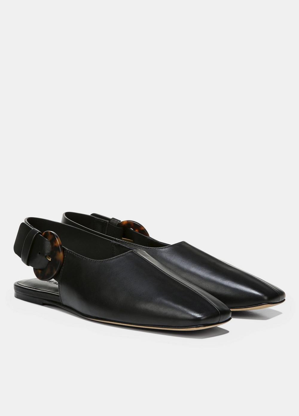 Leather Cadot Buckle Shoe