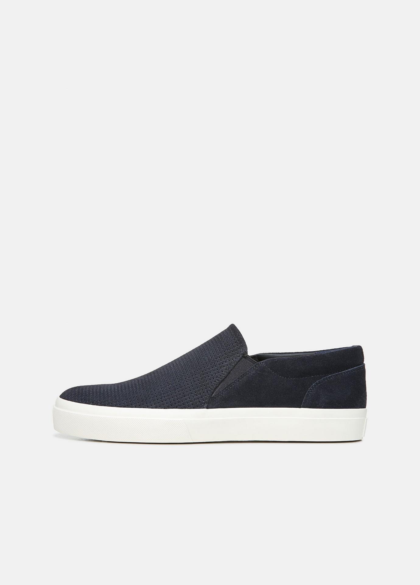 Vince Fletcher Perforated Suede Sneaker