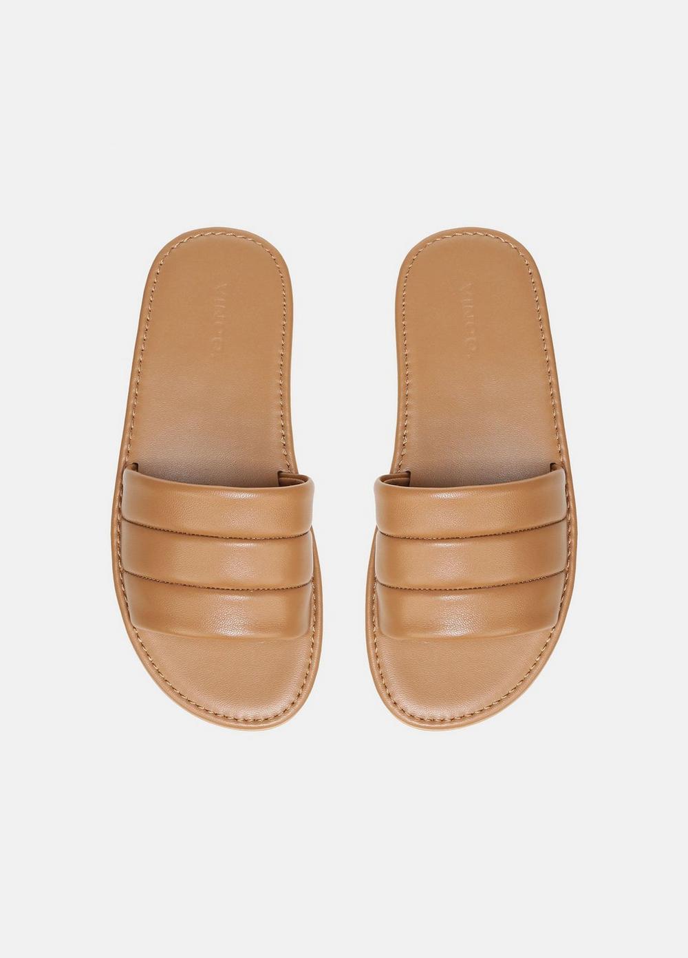 Olina Leather Slip On Sandal