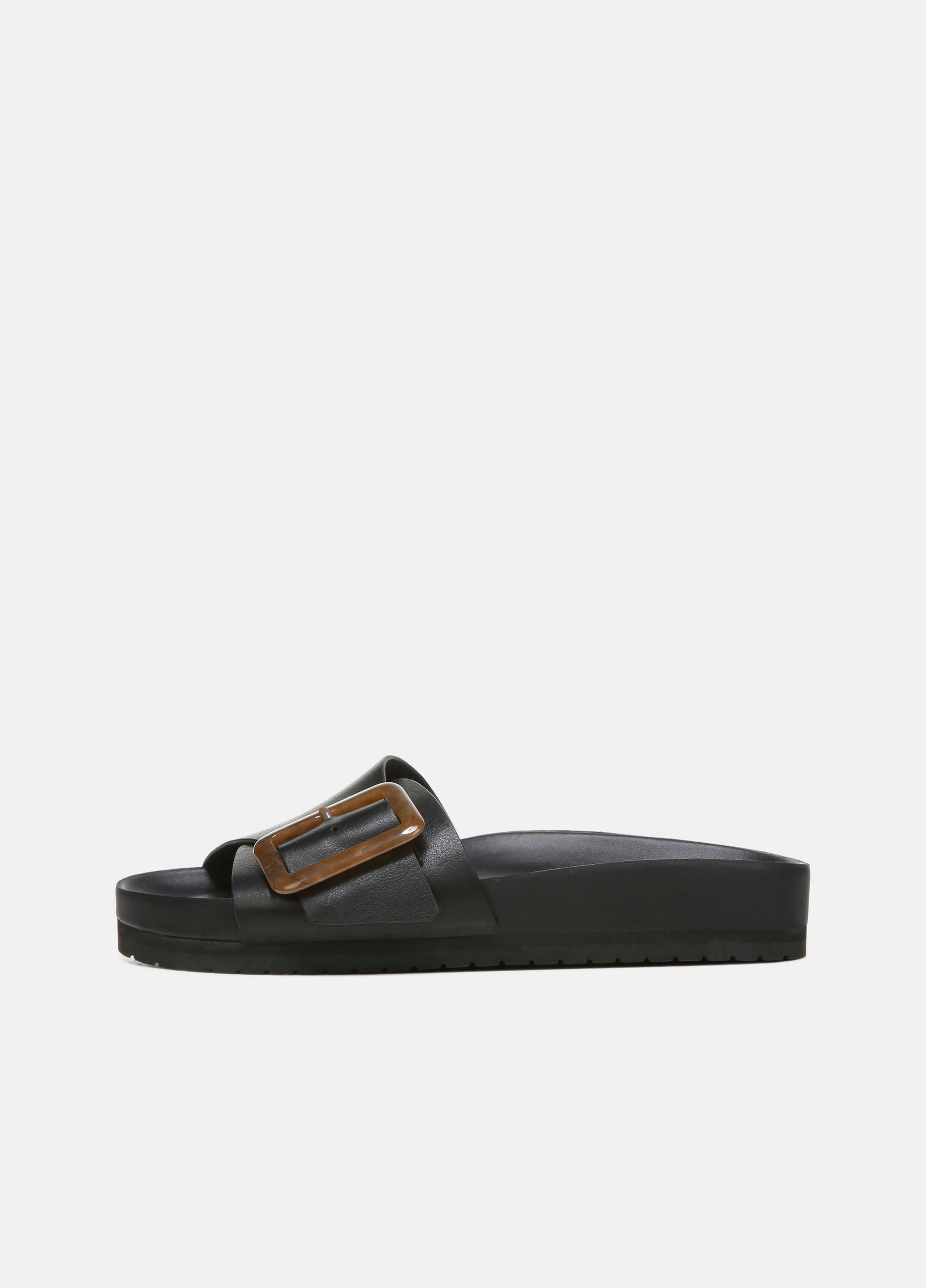 靴 Savoy leather slides Savoy leather slides