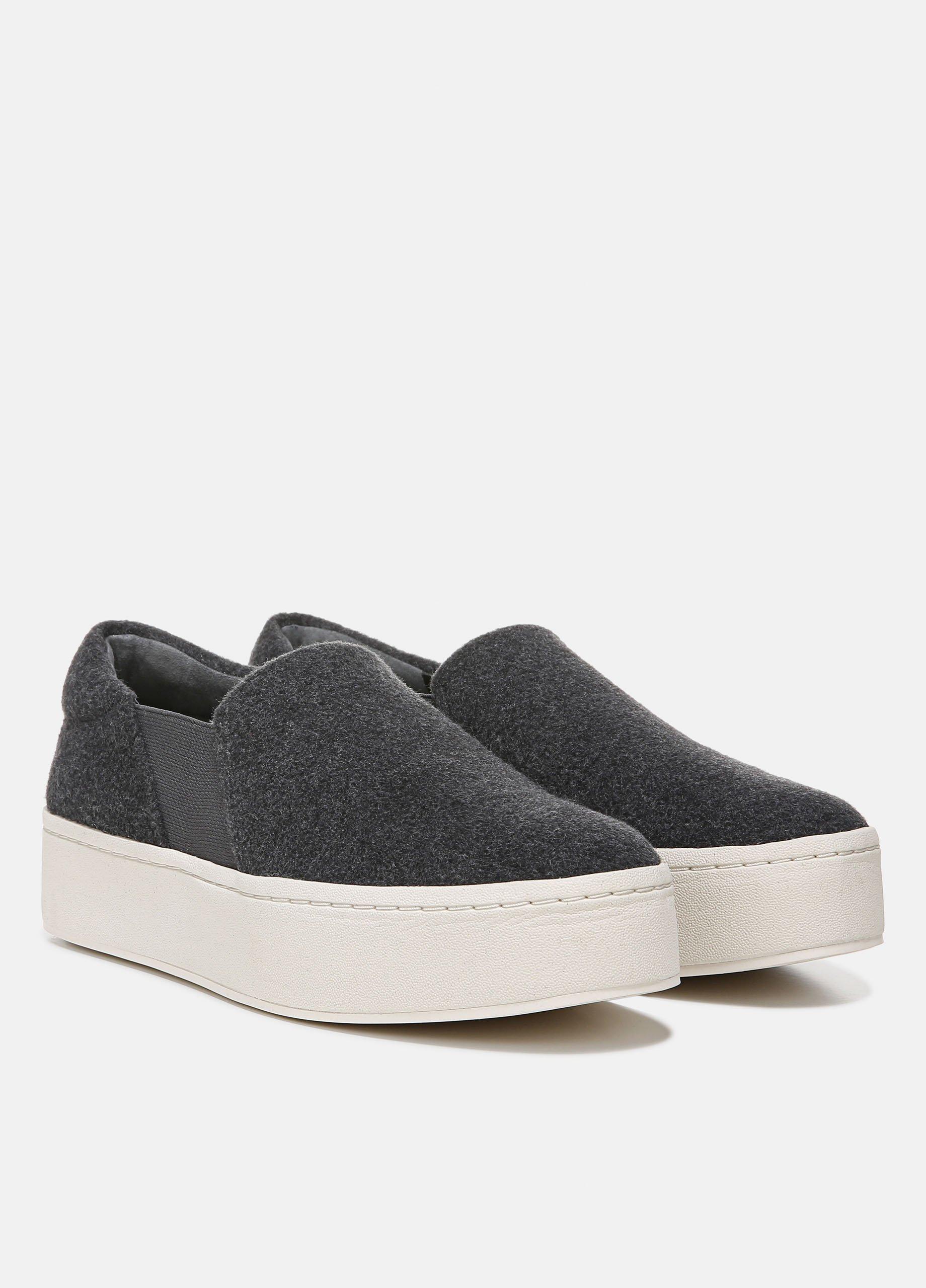 vince grey slip on sneakers