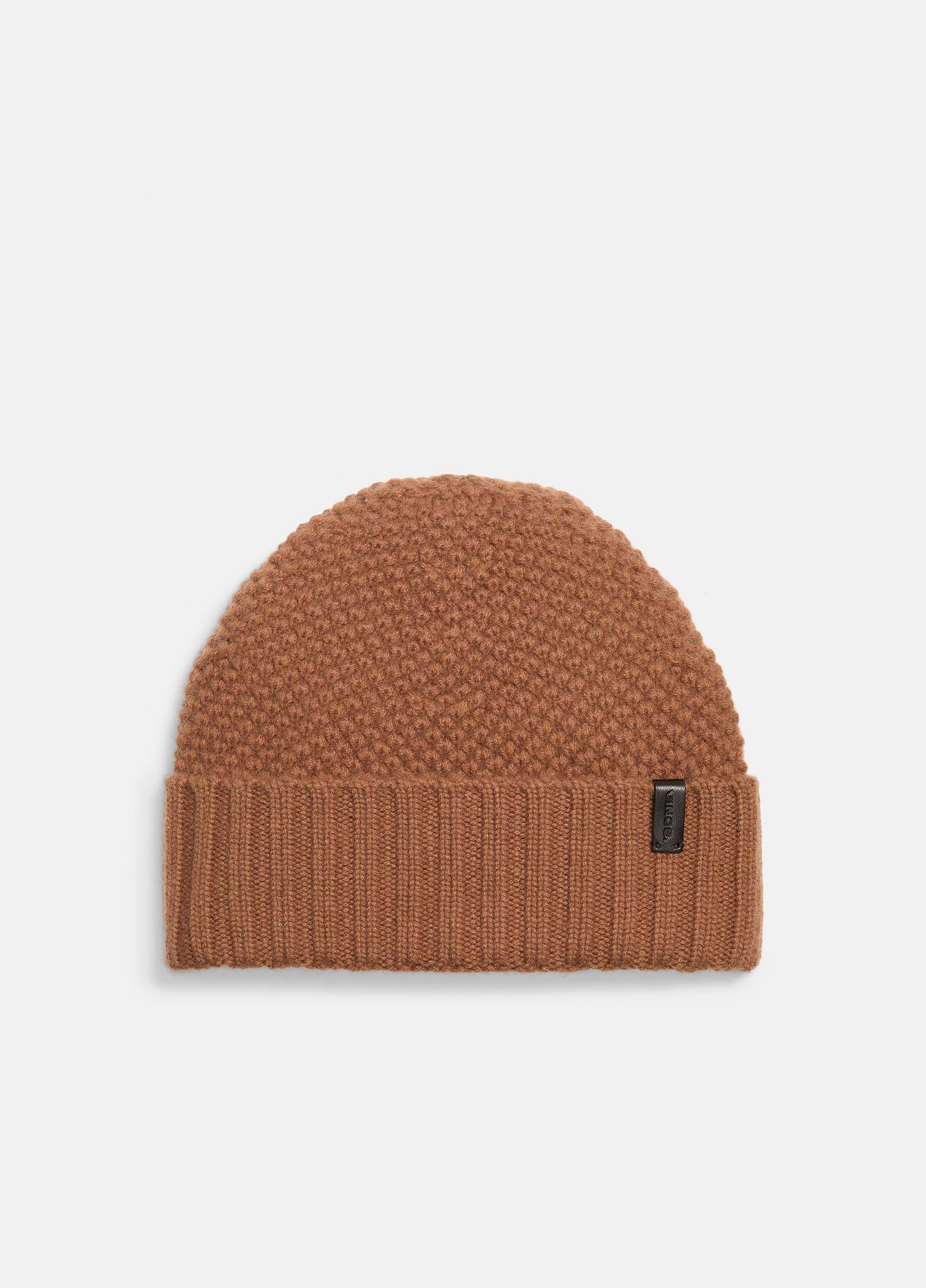 Cashmere Tuck-Stitch Beanie image number 0