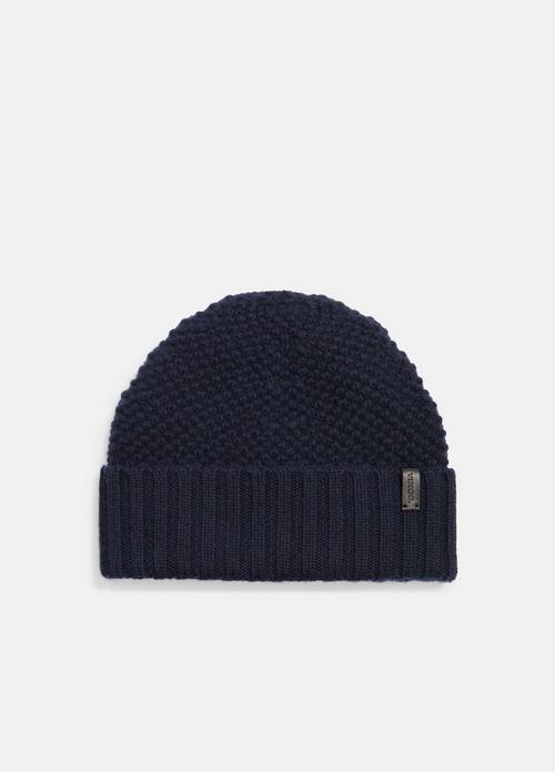 Cashmere Tuck-Stitch Beanie