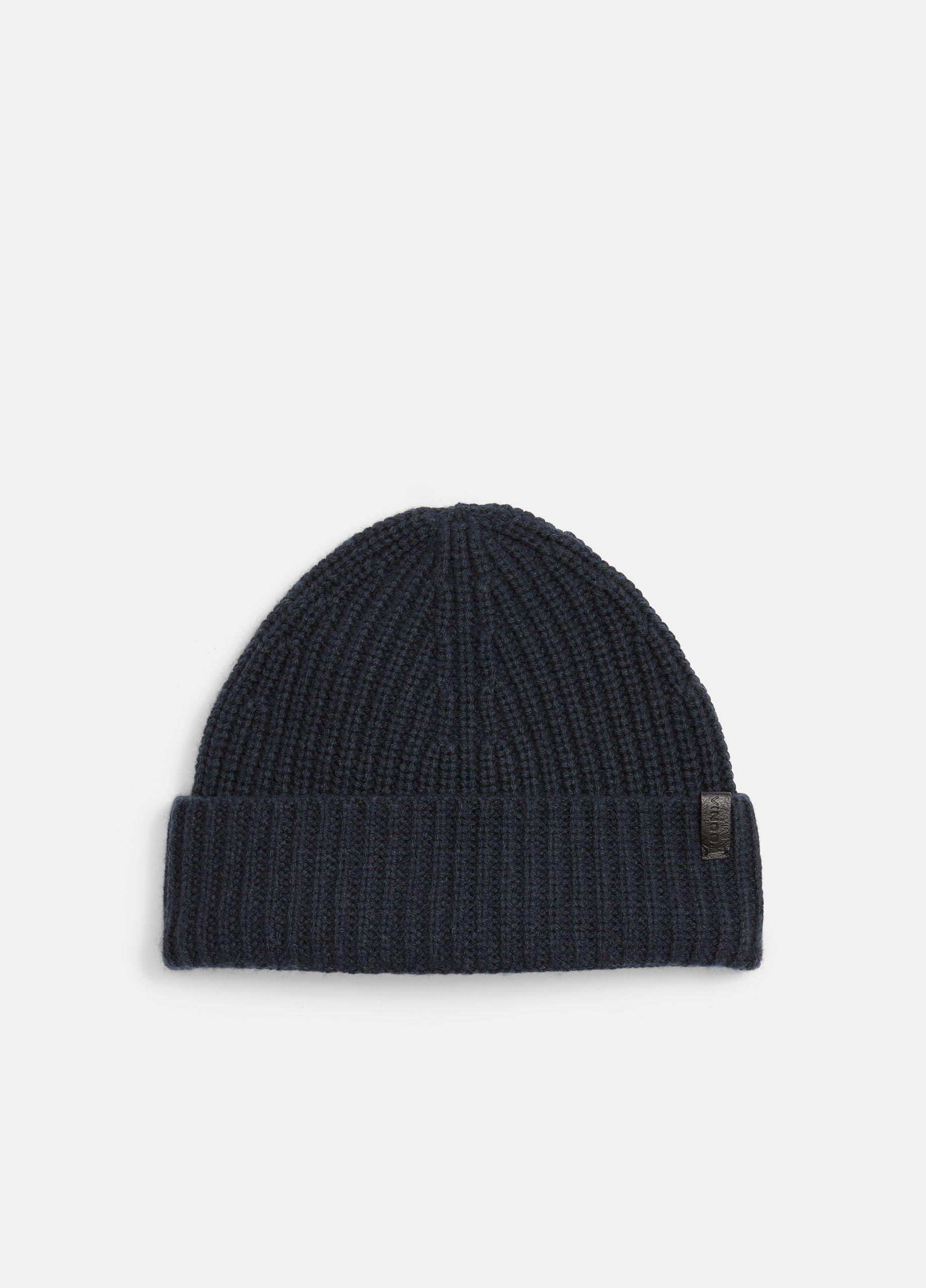 Men's Cashmere Shaker-stitch Beanie, Coastal Blue Vince