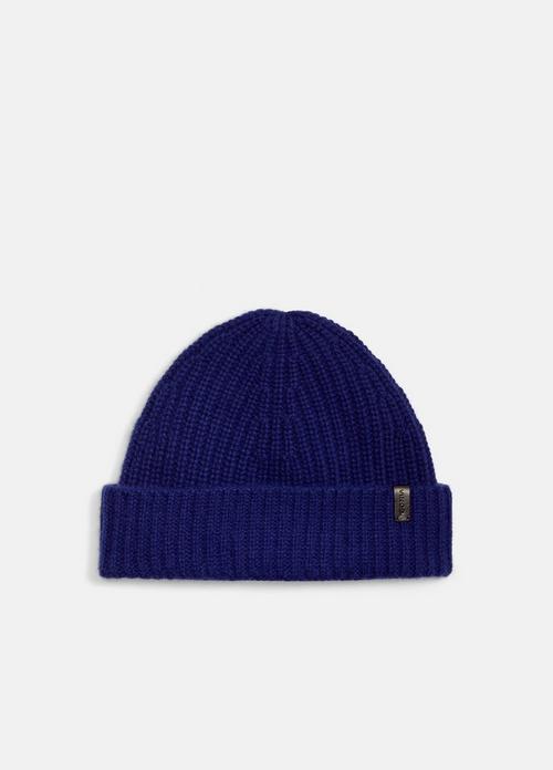 Cashmere Shaker-Stitch Beanie