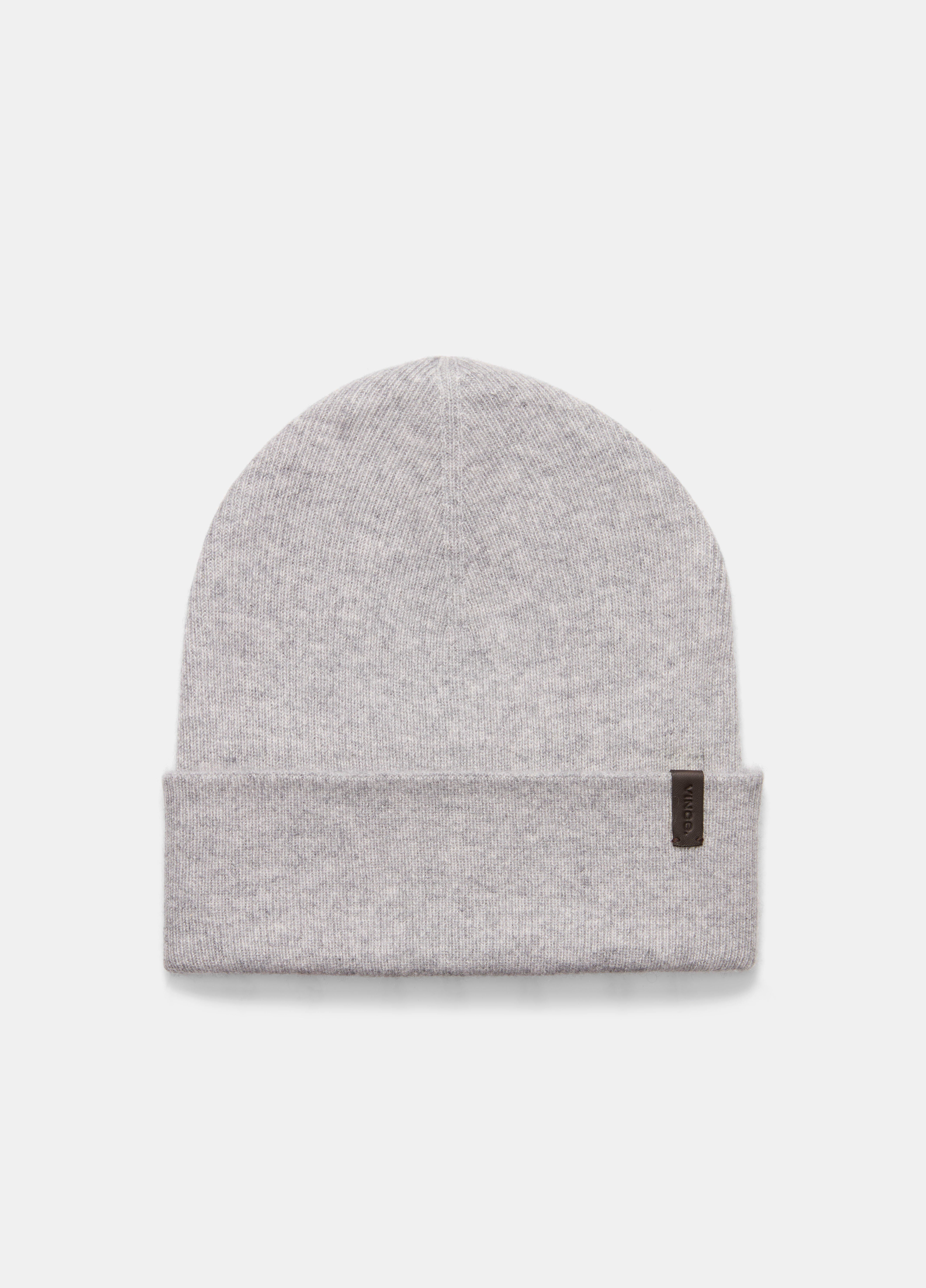 Cashmere Fine Rib Cuff Hat image number 0