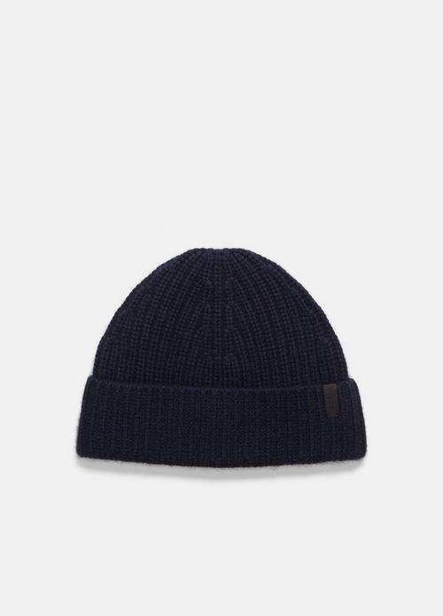 Wool-Cashmere Shaker-Stitch Hat