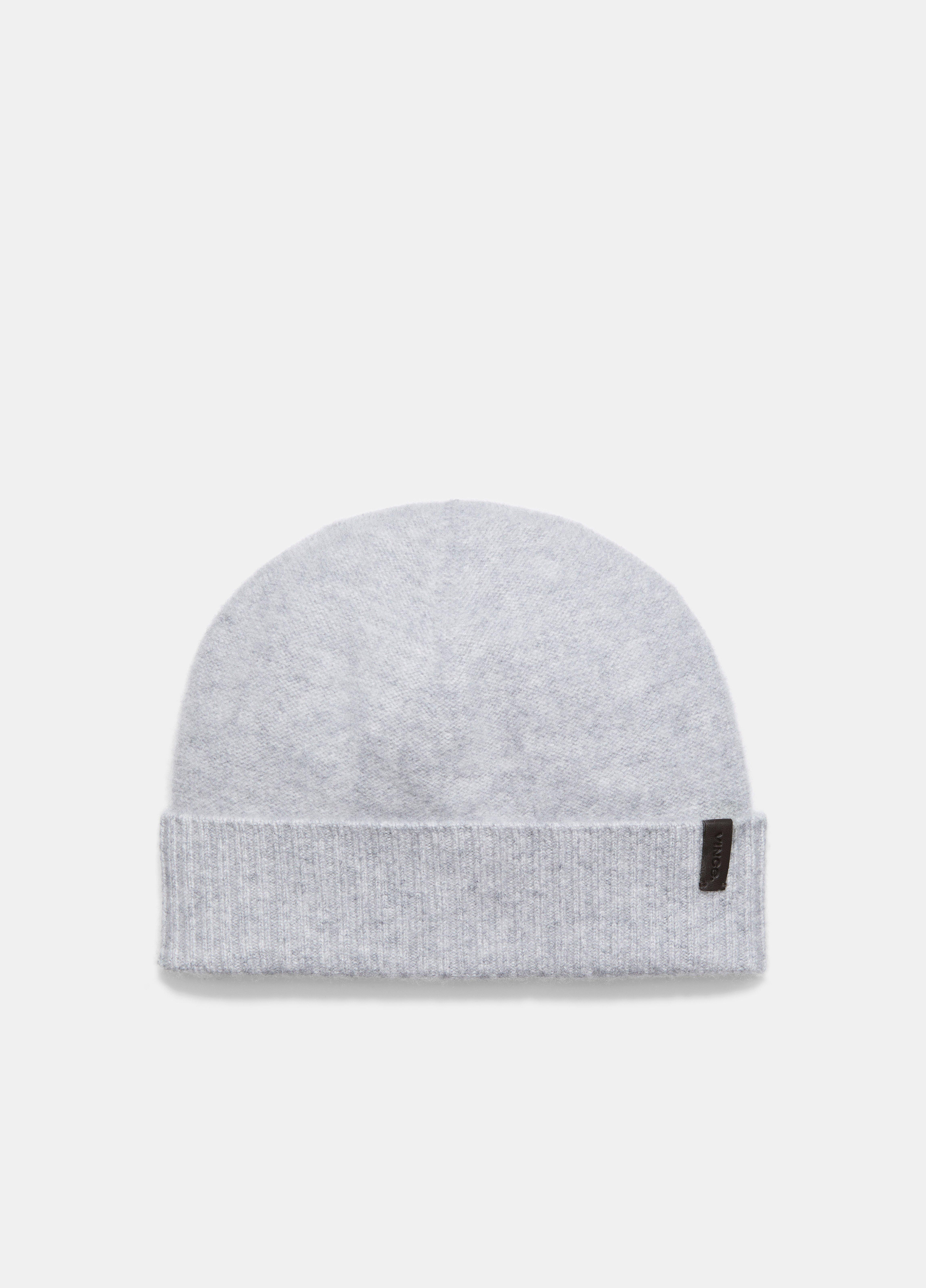 Plush Cashmere Reverse-Knit Cuffed Hat image number 0