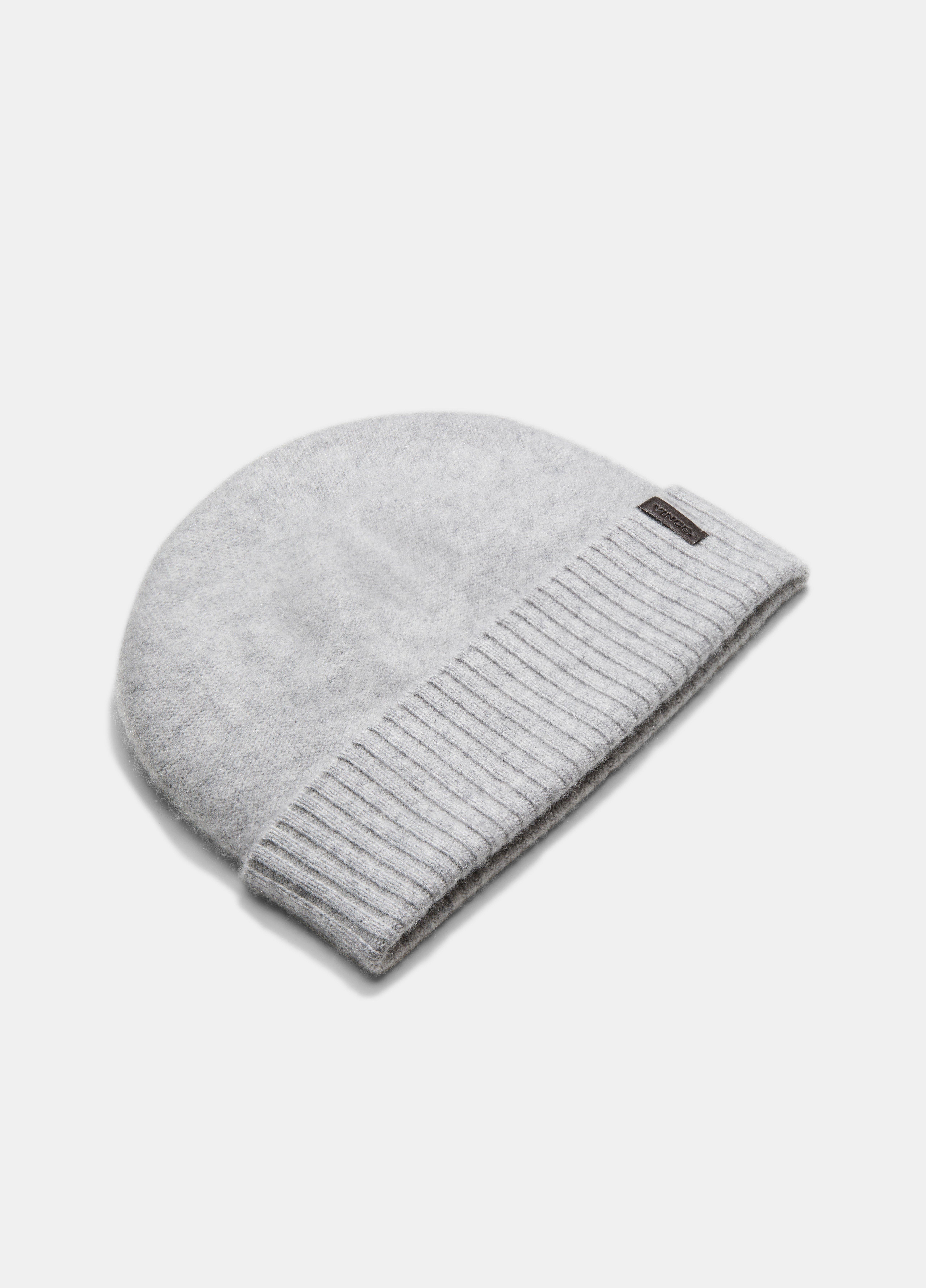 Plush Cashmere Reverse-Knit Cuffed Hat image number 1