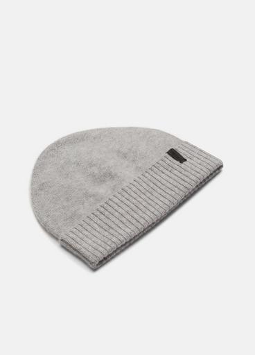 Plush Cashmere Reverse-Knit Cuffed Hat image number 1
