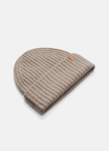 Plush Cashmere Chunky Knit Hat image number 1