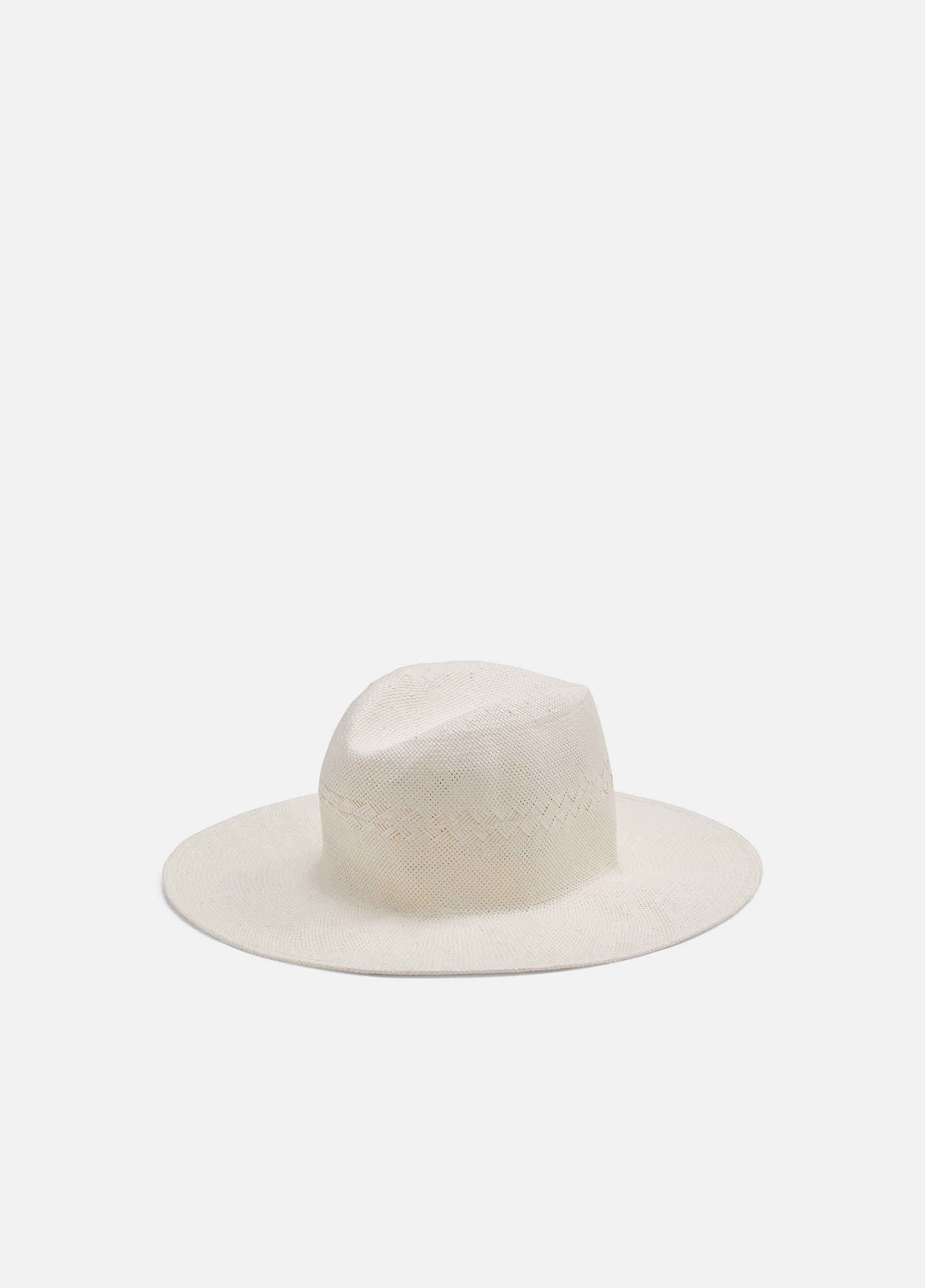 Women's Packable Straw Fedora, Bell, Size S/M Vince