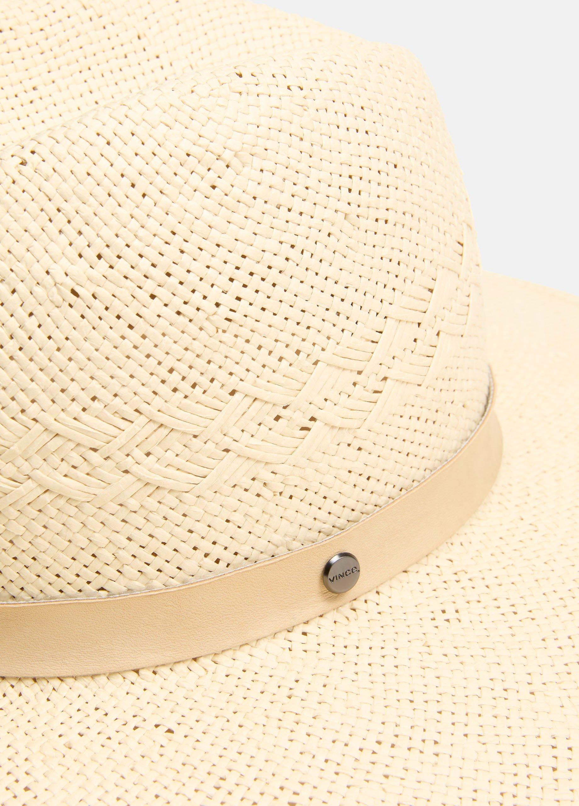 Herringbone-Weave Straw Panama Hat image number 1