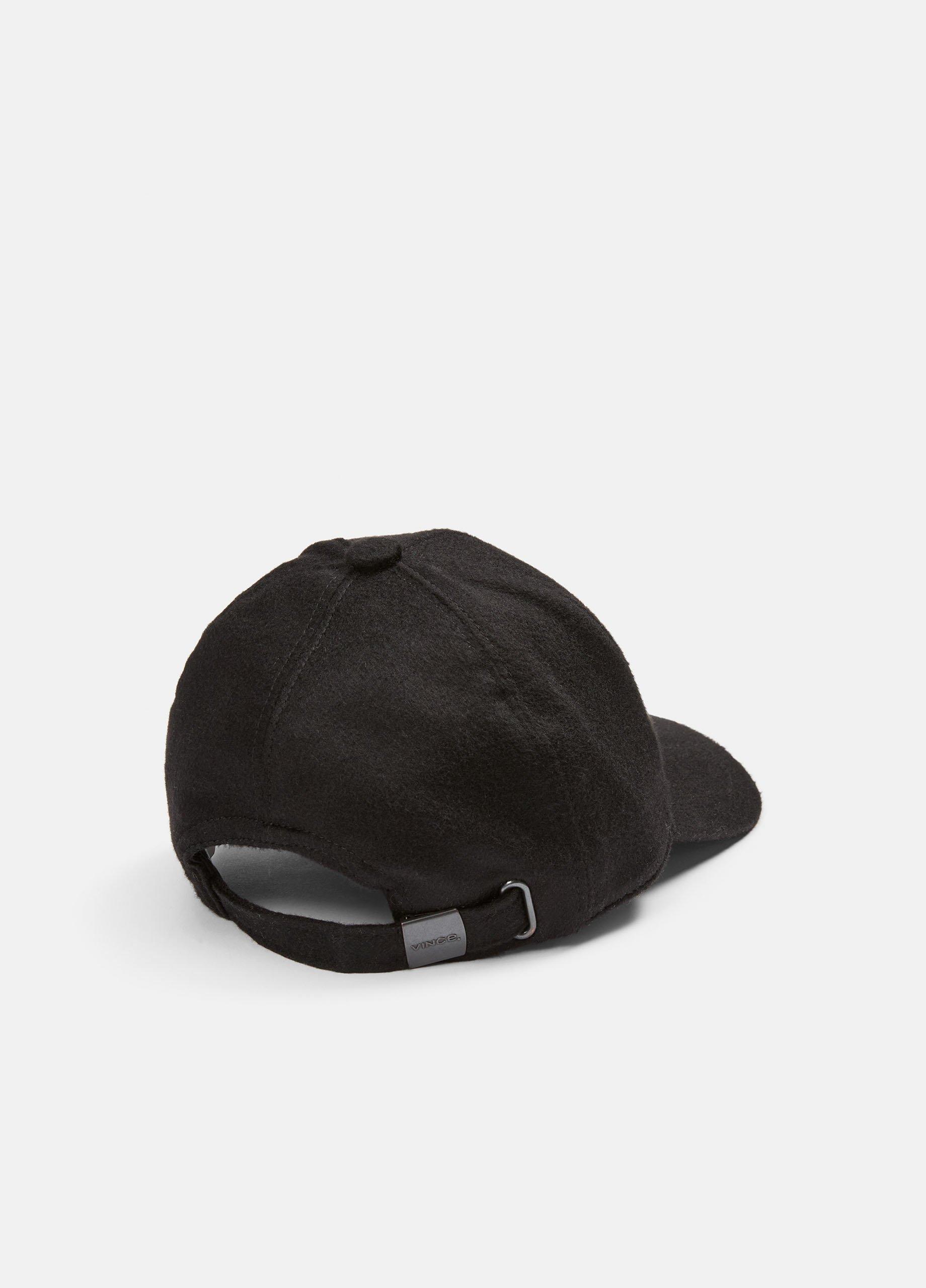 Leather-Trim Cashmere Baseball Cap image number 1