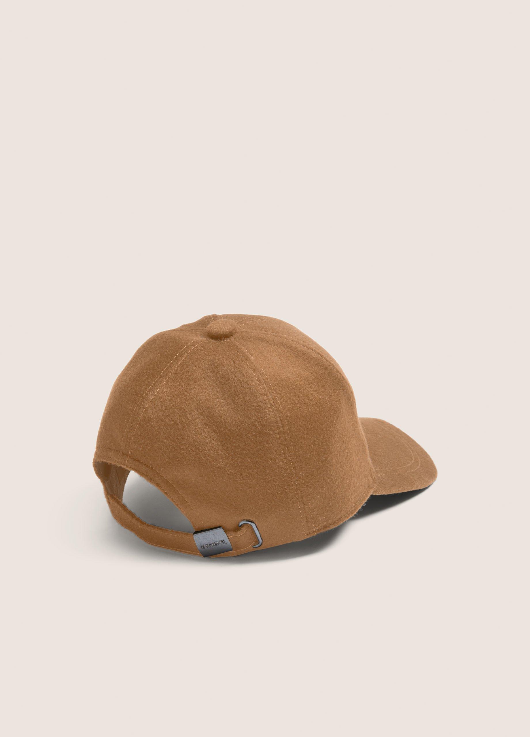 Leather-Trim Cashmere Baseball Cap image number 1
