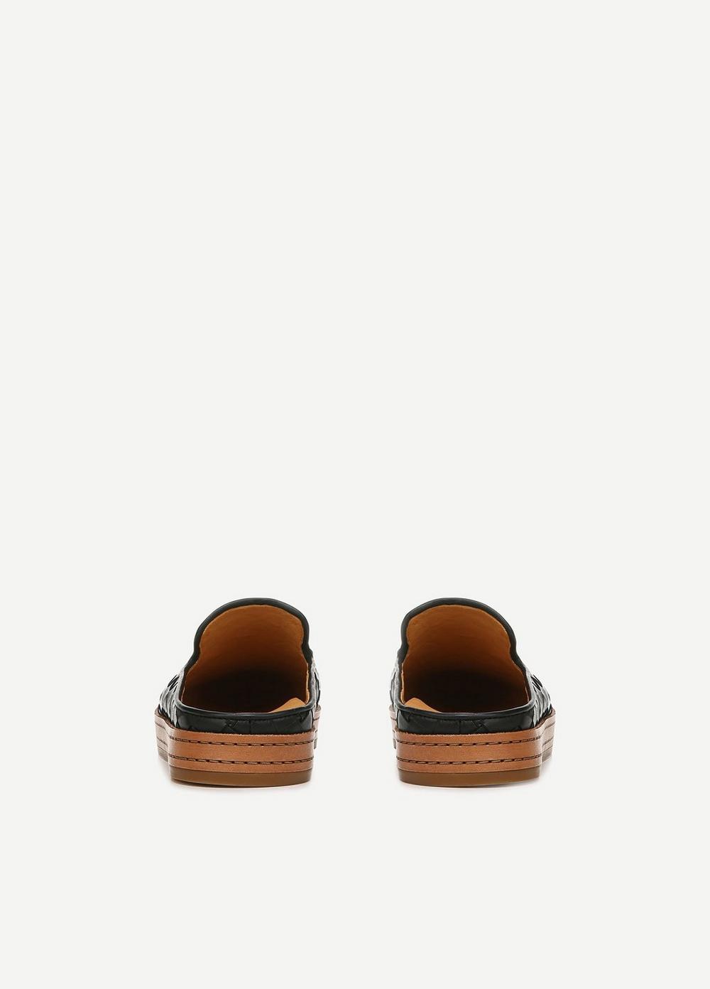 Canella Woven Leather Slip On Sandal