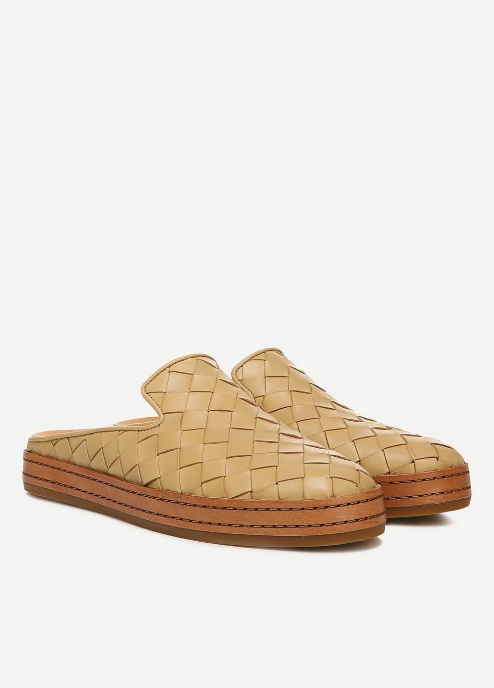 Canella Woven Leather Slip On Sandal