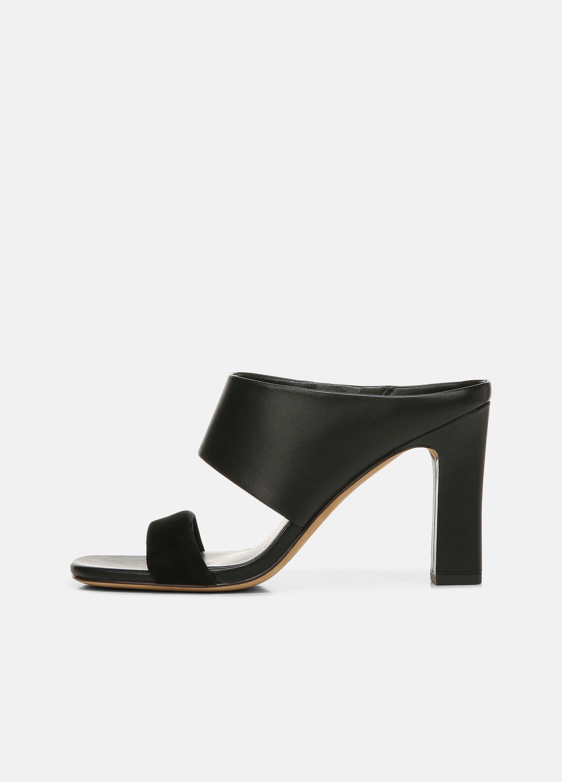 Quinn Leather and Suede Heeled Sandal image number 0