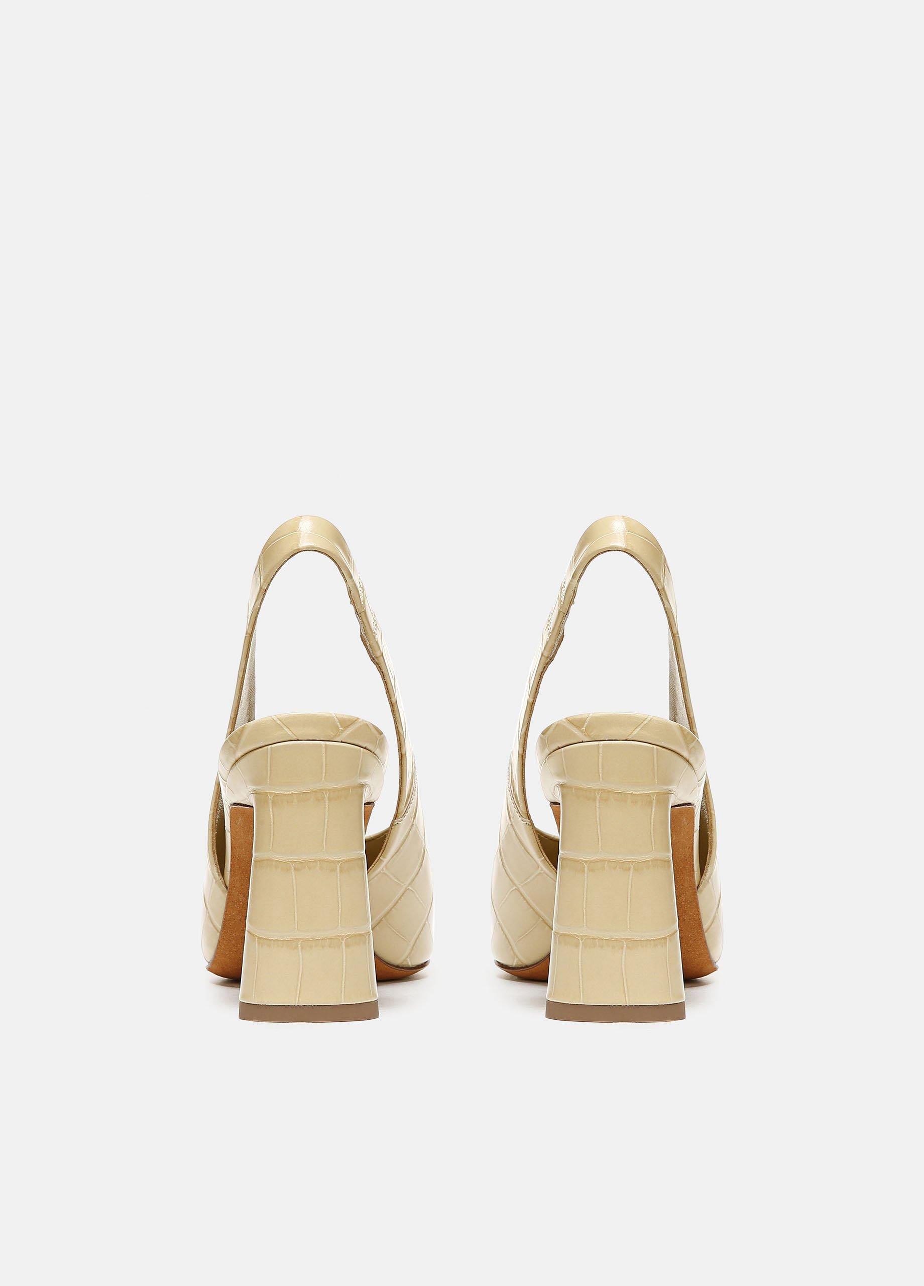 Hellen Croc-Embossed Slingback Shoe image number 2
