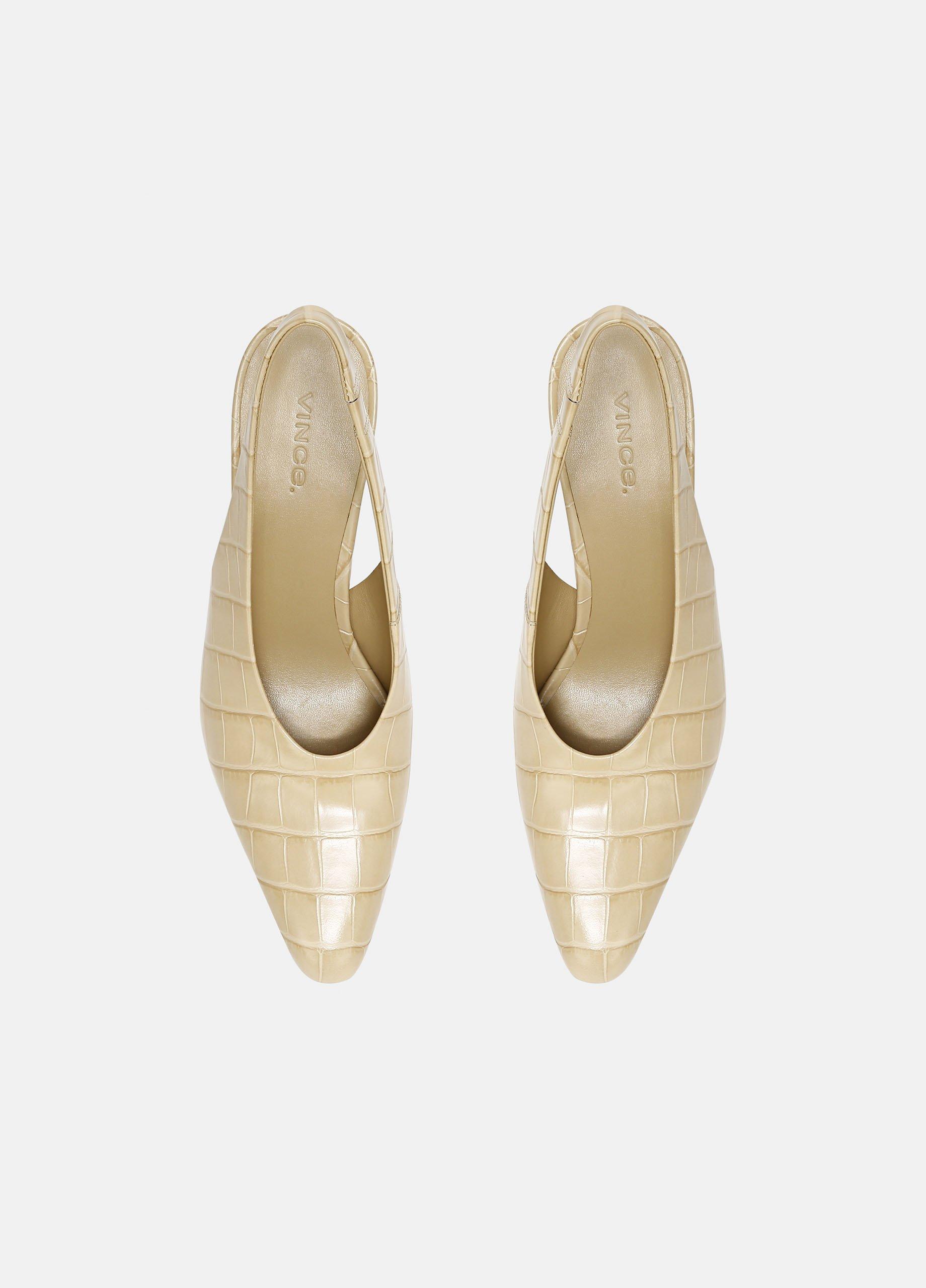 Hellen Croc-Embossed Slingback Shoe image number 3