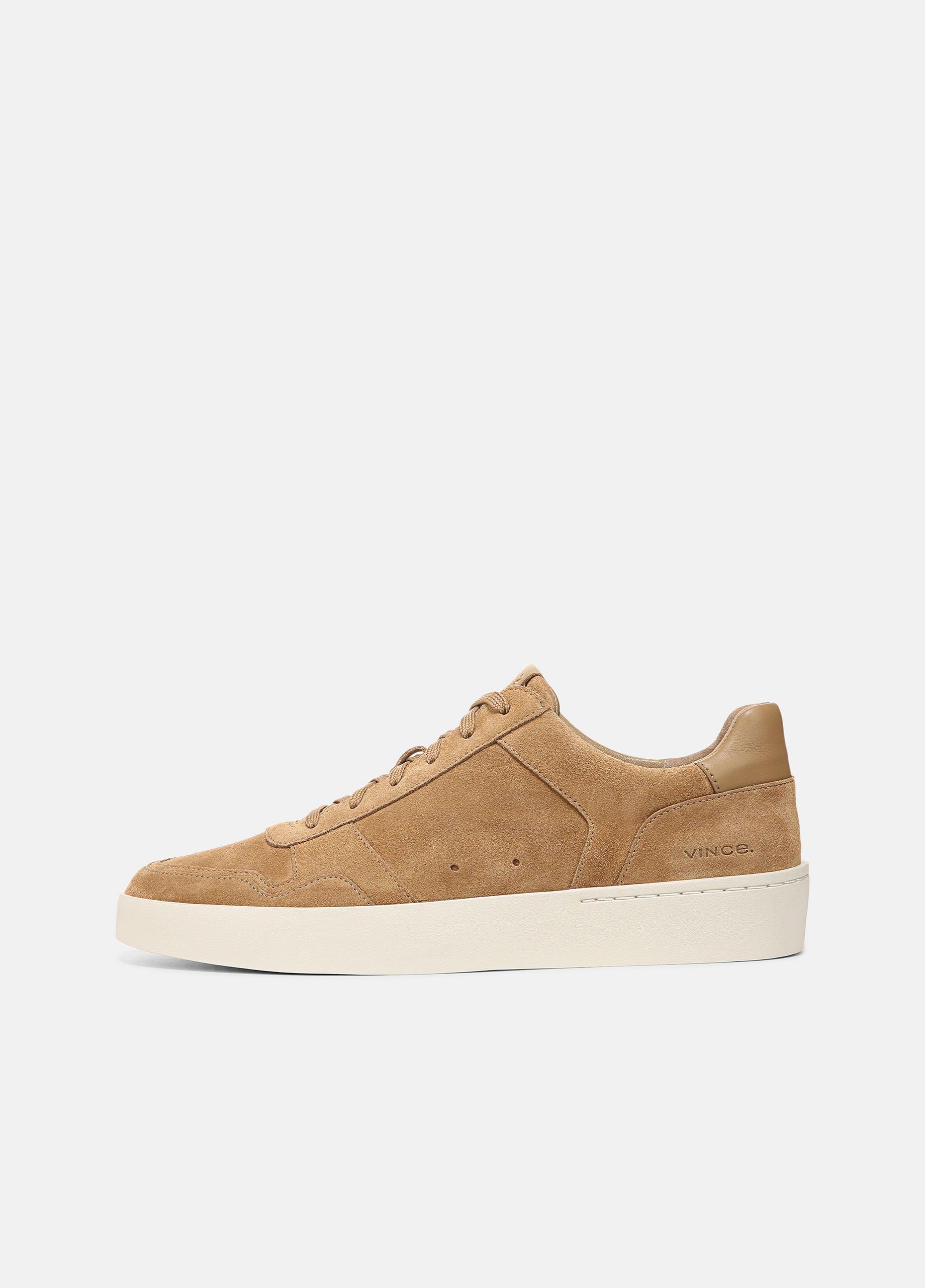 Peyton Leather Lace-Up Sneaker, New Camel, Size 10 Vince