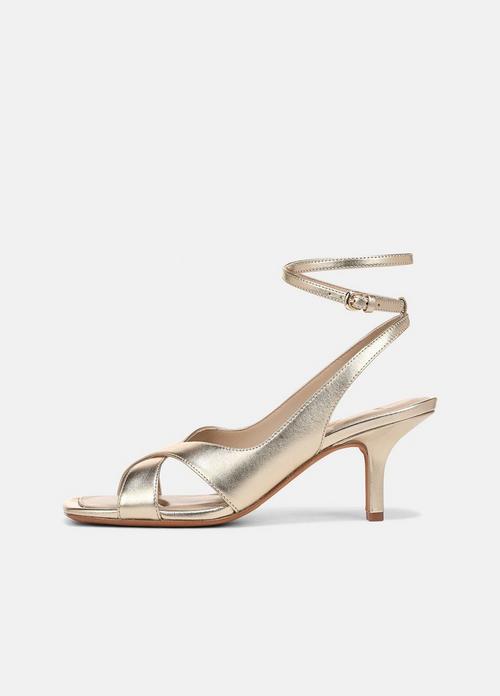 Lola Leather Heeled Wrap Sandal