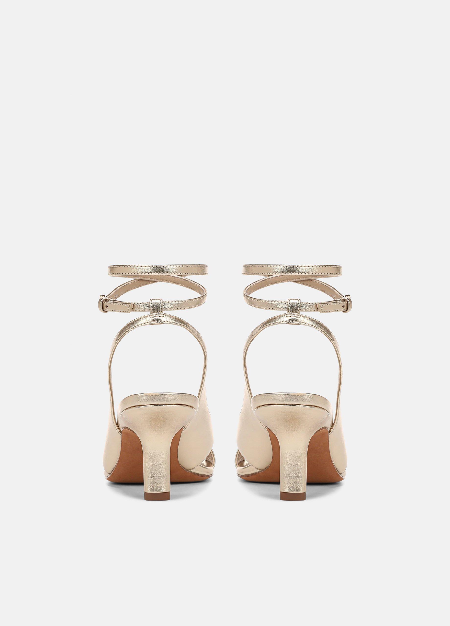 Lola Leather Heeled Wrap Sandal image number 2