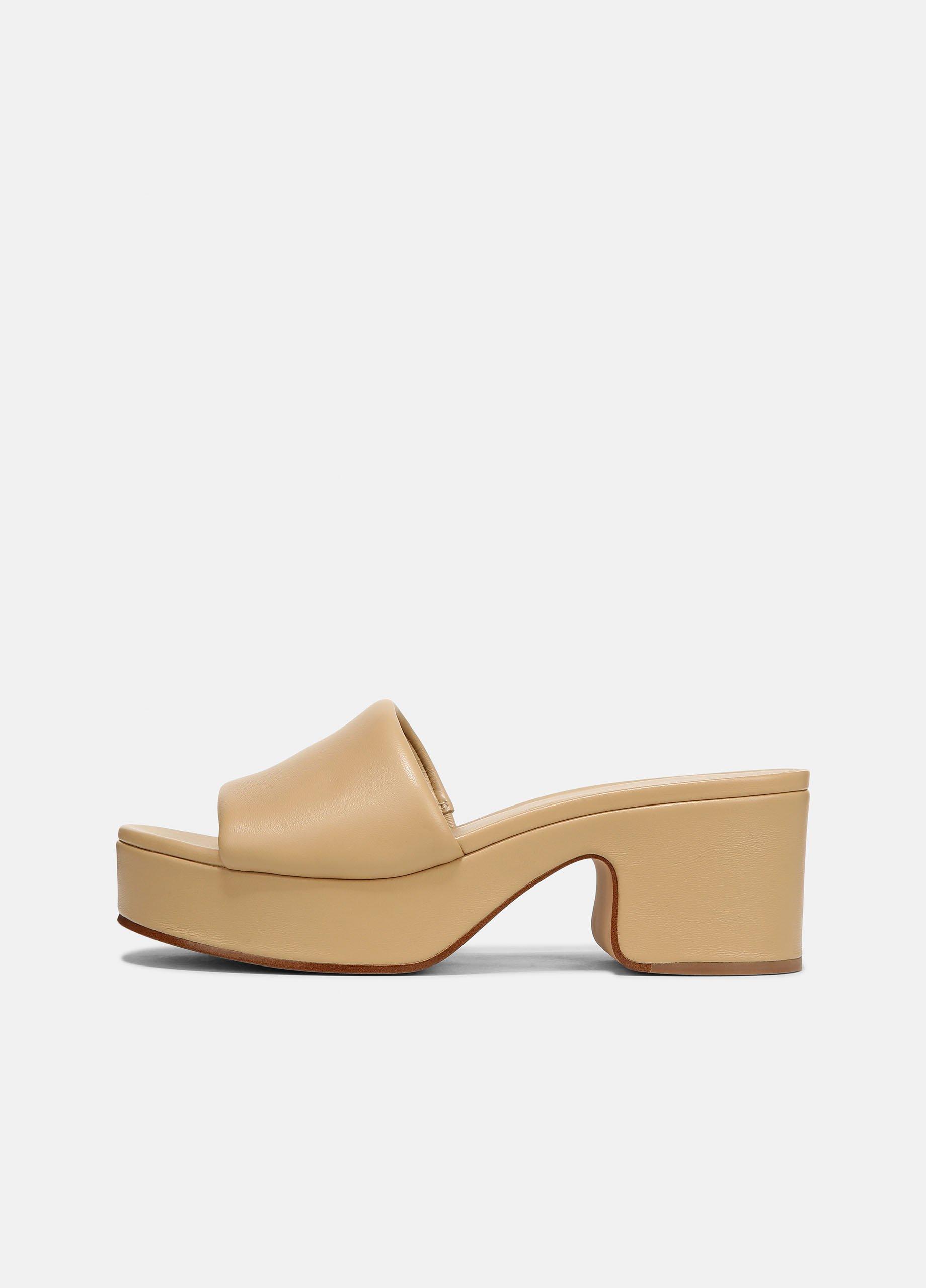 Margo Platform Sandal, Blonde, Size 10 Vince