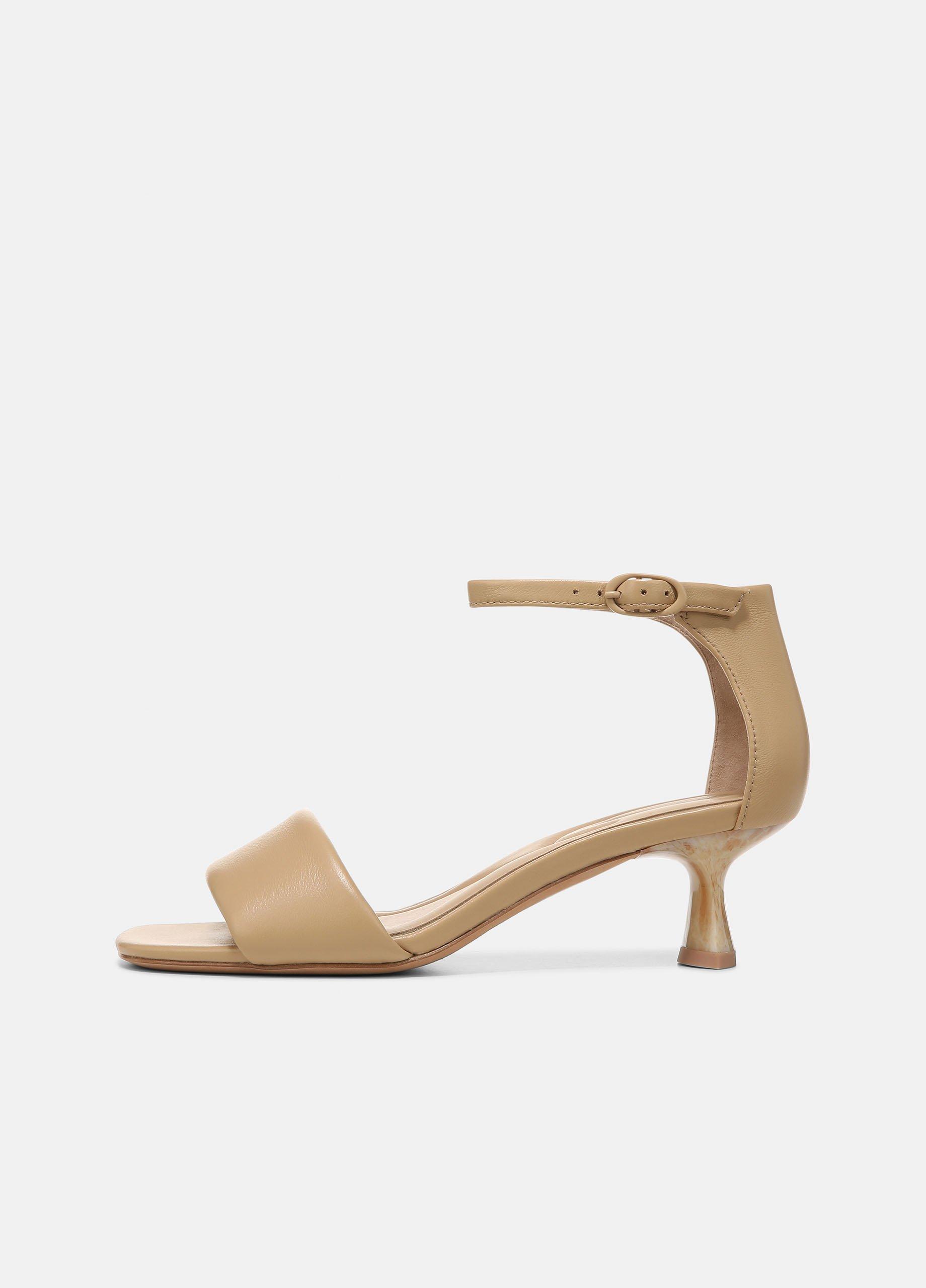 Pepa Leather Heeled Sandal in Shoes | Vince