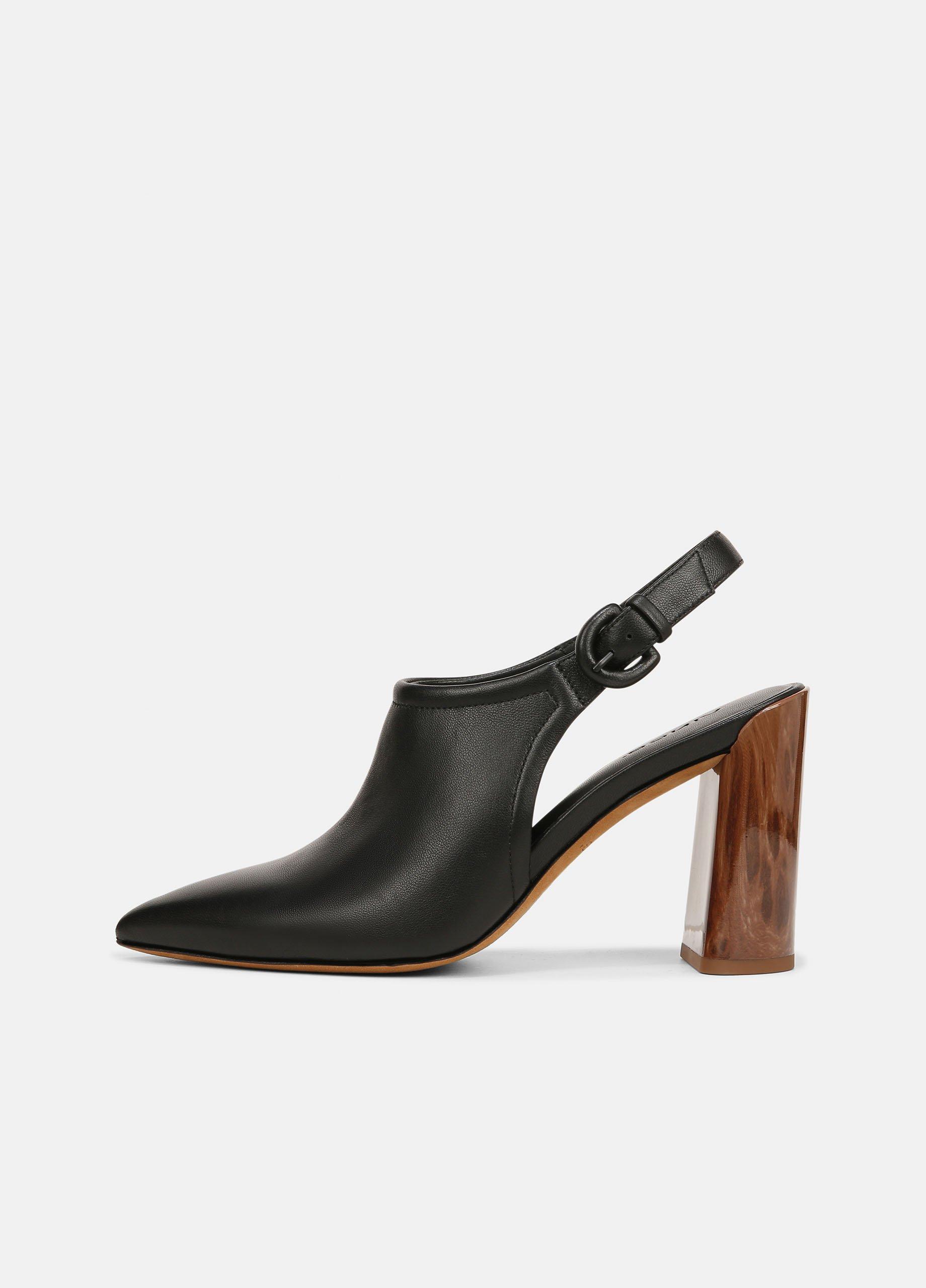 Pyra Leather Slingback Mule