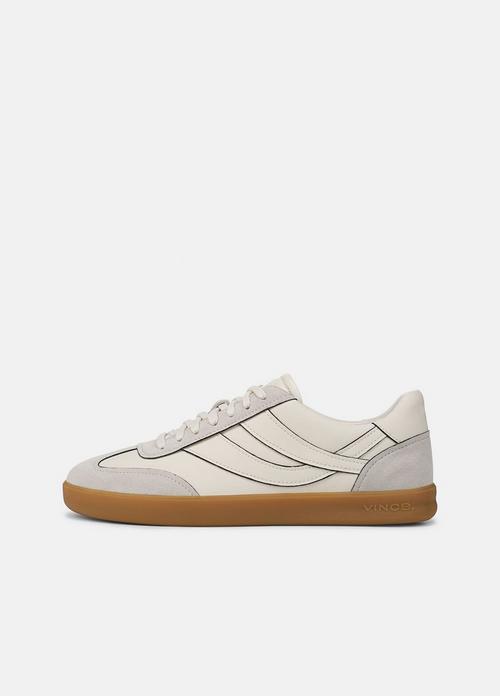 Oasis Contrast-Edge Leather & Suede Sneaker